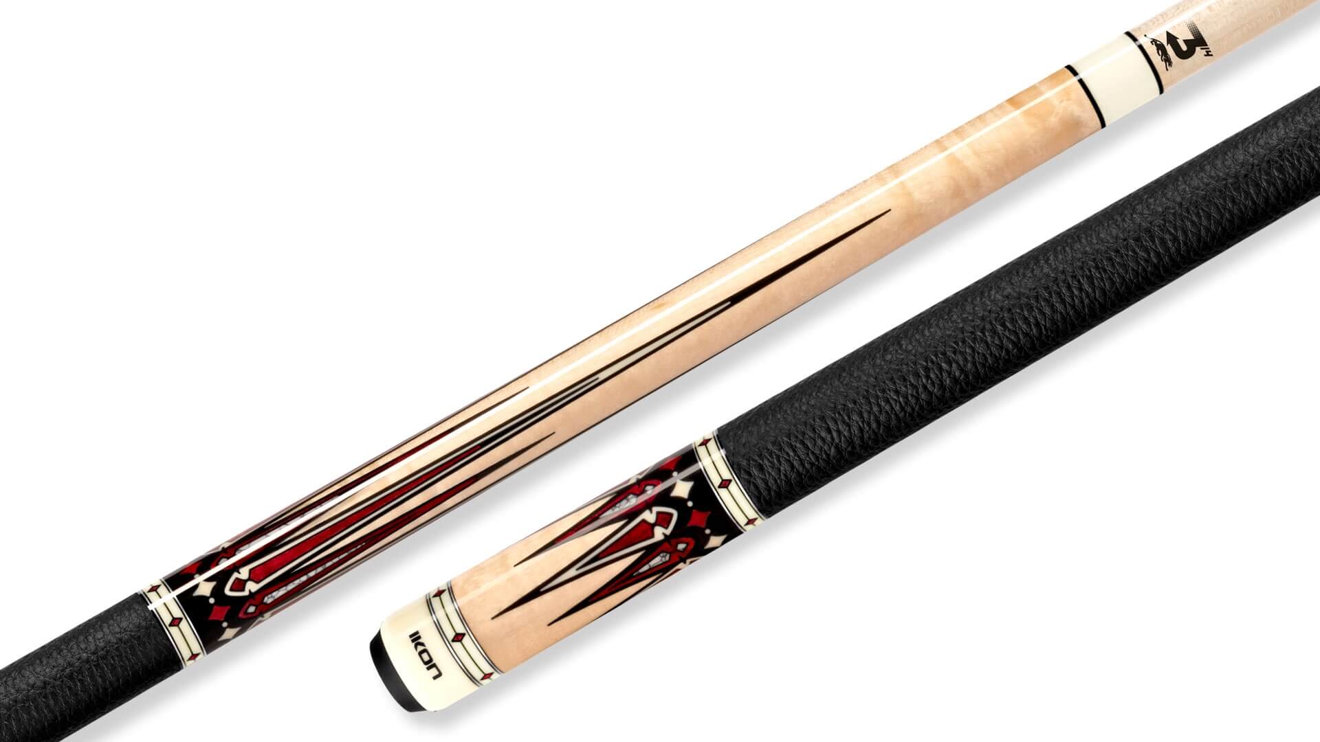 Predator – Ikon4 3 Pool Cue Curly Maple Points – Leather Wrap Predator - Ikon4 3 Pool Cue Curly Maple Points - Leather Wrap for Sale