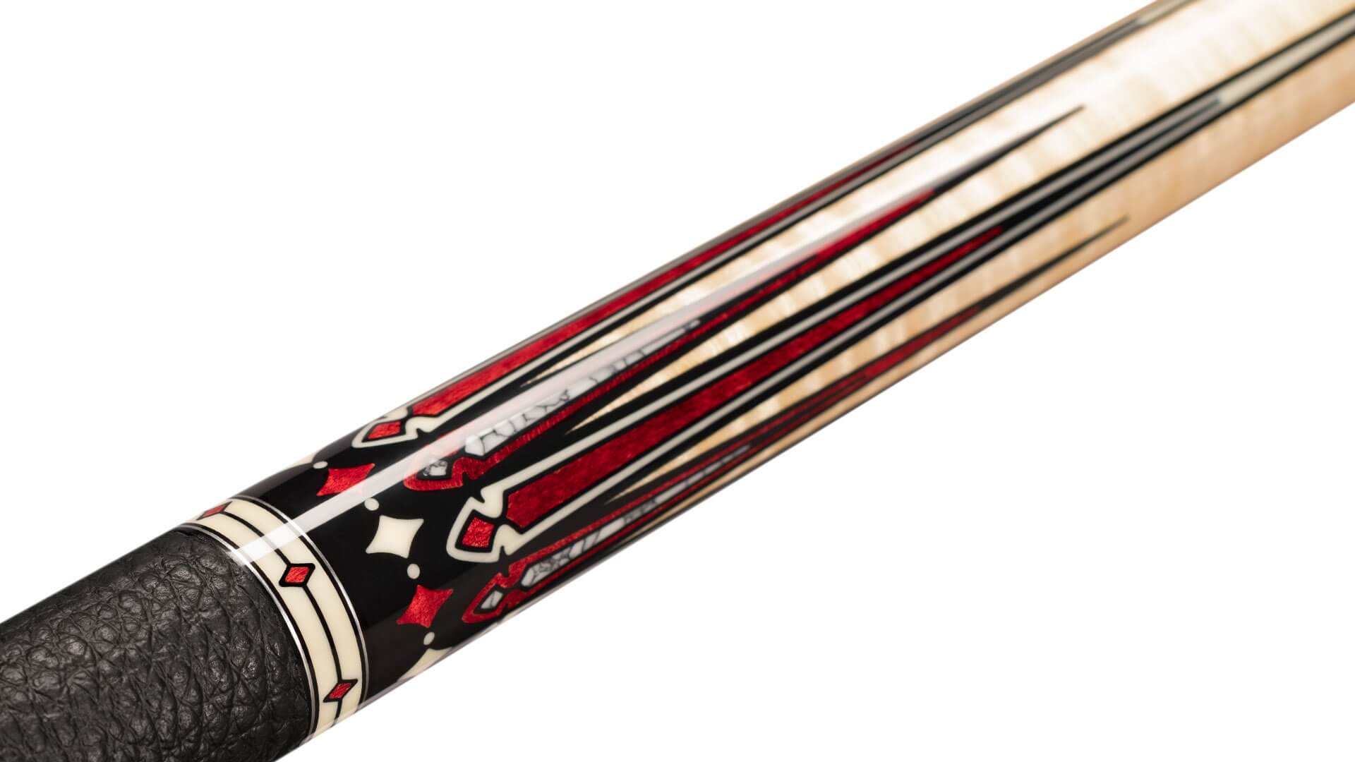 Predator – Ikon4 3 Pool Cue Curly Maple Points – Inlay Detail Predator - Ikon4 3 Pool Cue Curly Maple Points - Inlay Detail
