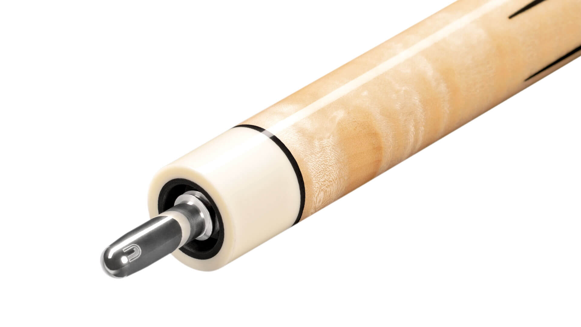 Predator – Ikon4 3 Pool Cue Curly Maple Points – QR by Uni-Loc Joint Detail Predator - Ikon4 3 Pool Cue Curly Maple Points - QR by Uni-Loc Joint Detail