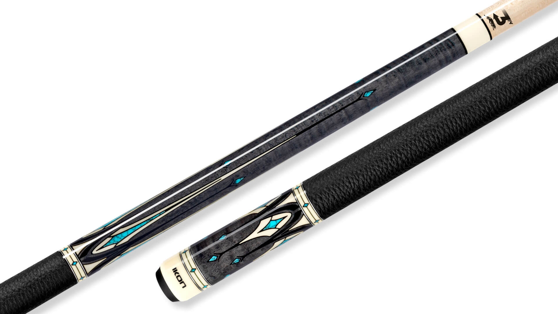 Predator – Ikon4 5 Pool Cue Gery Maple Points – Leather Wrap Predator - Ikon4 5 Pool Cue Gery Maple Points - Leather Wrap
