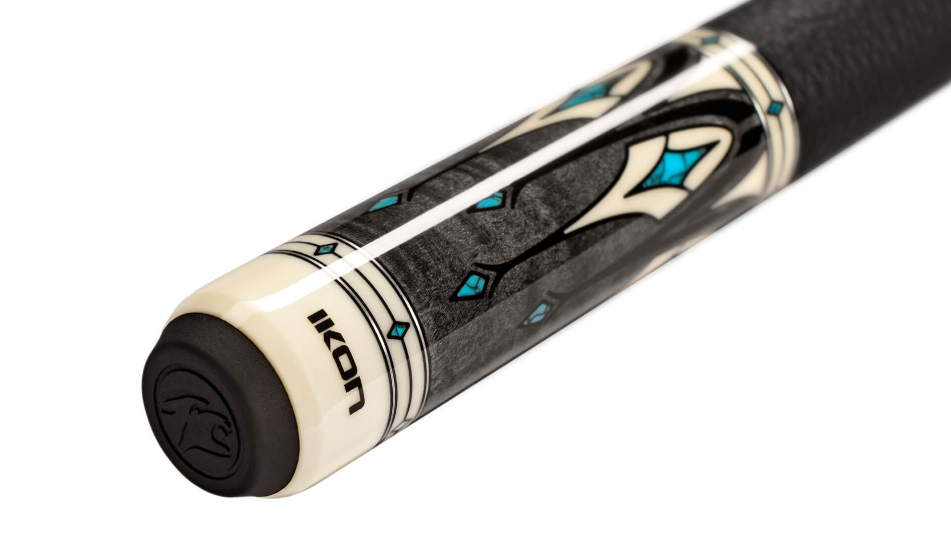 Predator – Ikon4 5 Pool Cue Gery Maple Points – Butt Detail Predator - Ikon4 5 Pool Cue Gery Maple Points - Butt Detail