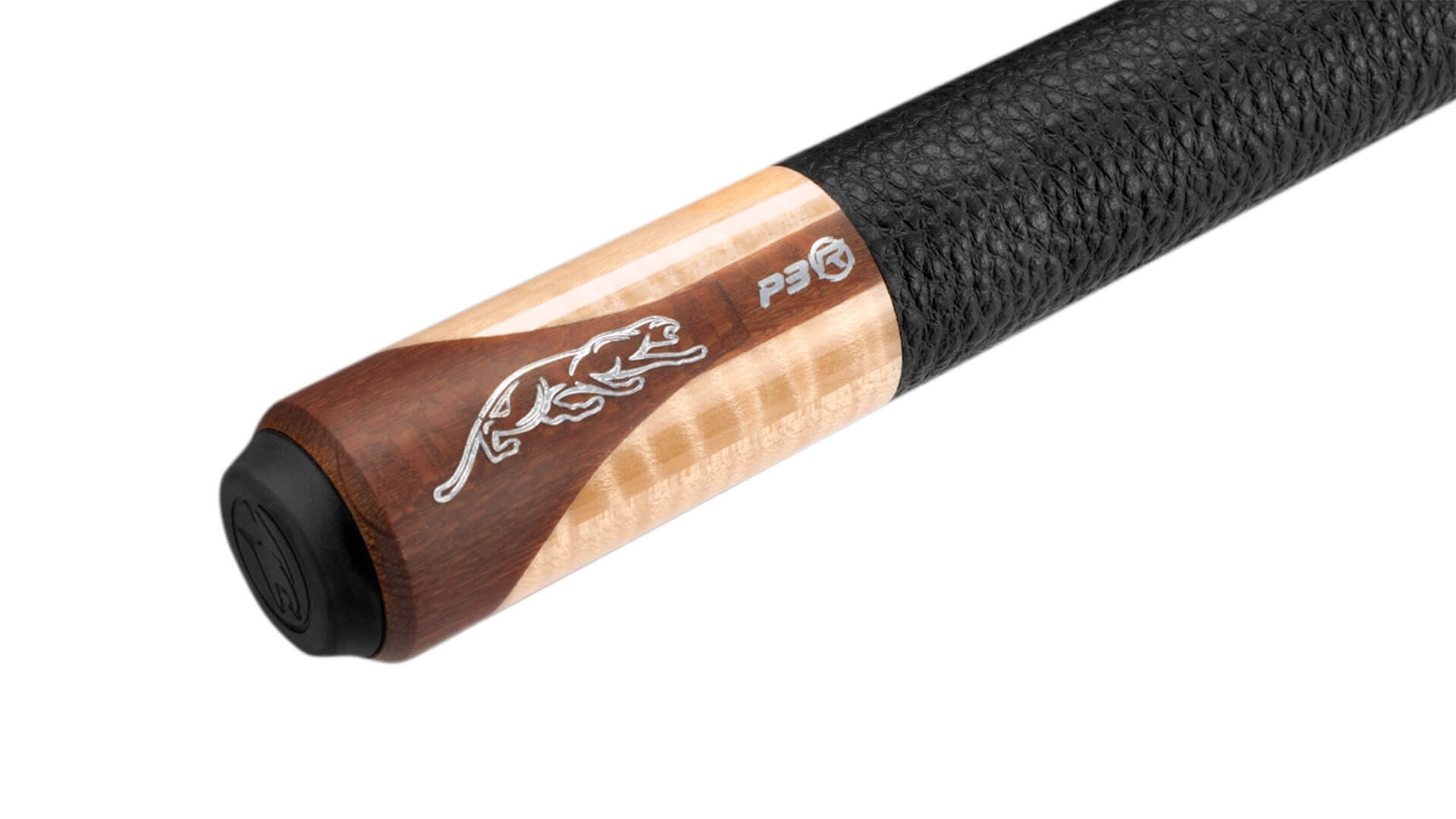Predator Limited-Edition P3 REVO Natural-Finish Curly Maple & Leopard Wood – Butt Detail Predator Limited-Edition P3 REVO Natural-Finish Curly Maple & Leopard Wood - Butt Detail