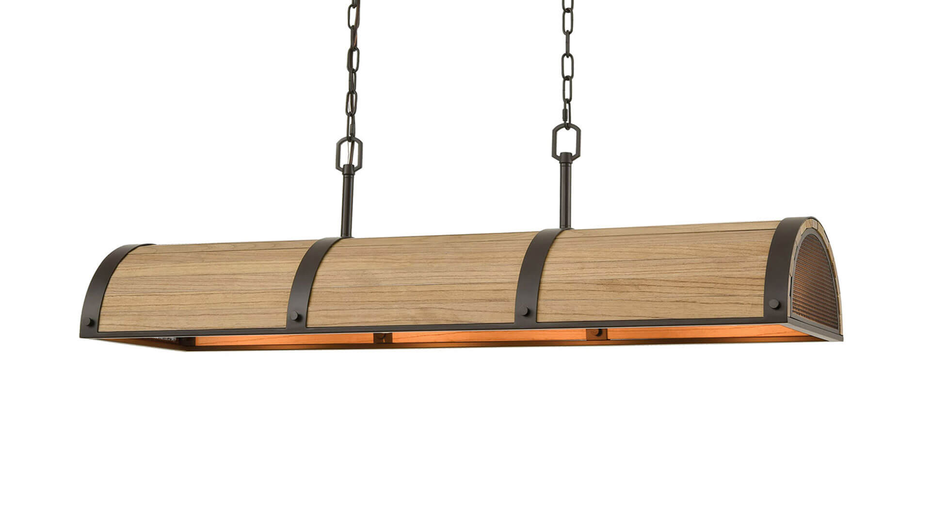 Bronze & Natural Wood Pool Table Light – “Wooden Barrel” Bronze & Natural Wood Pool Table Light - "Wooden Barrel"
