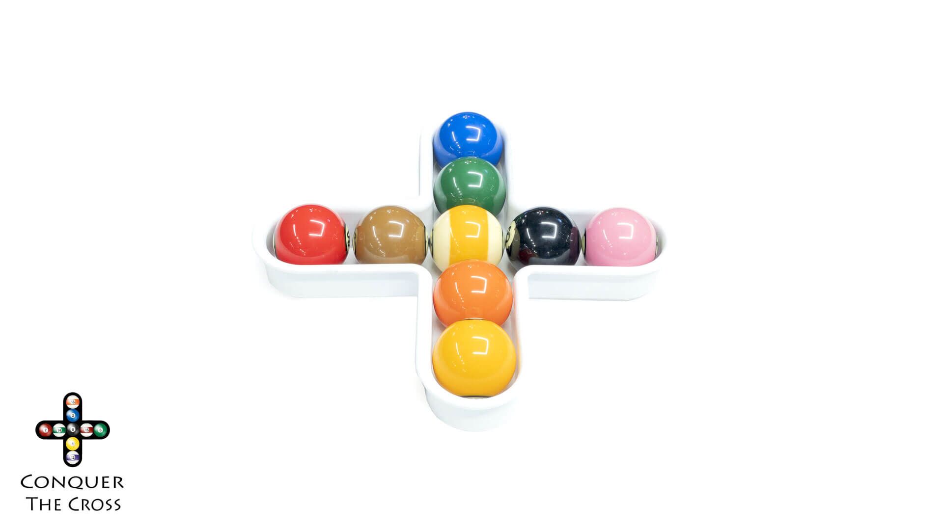 Conquer-The-Cross-White-Pool-Ball-Rack-Balls