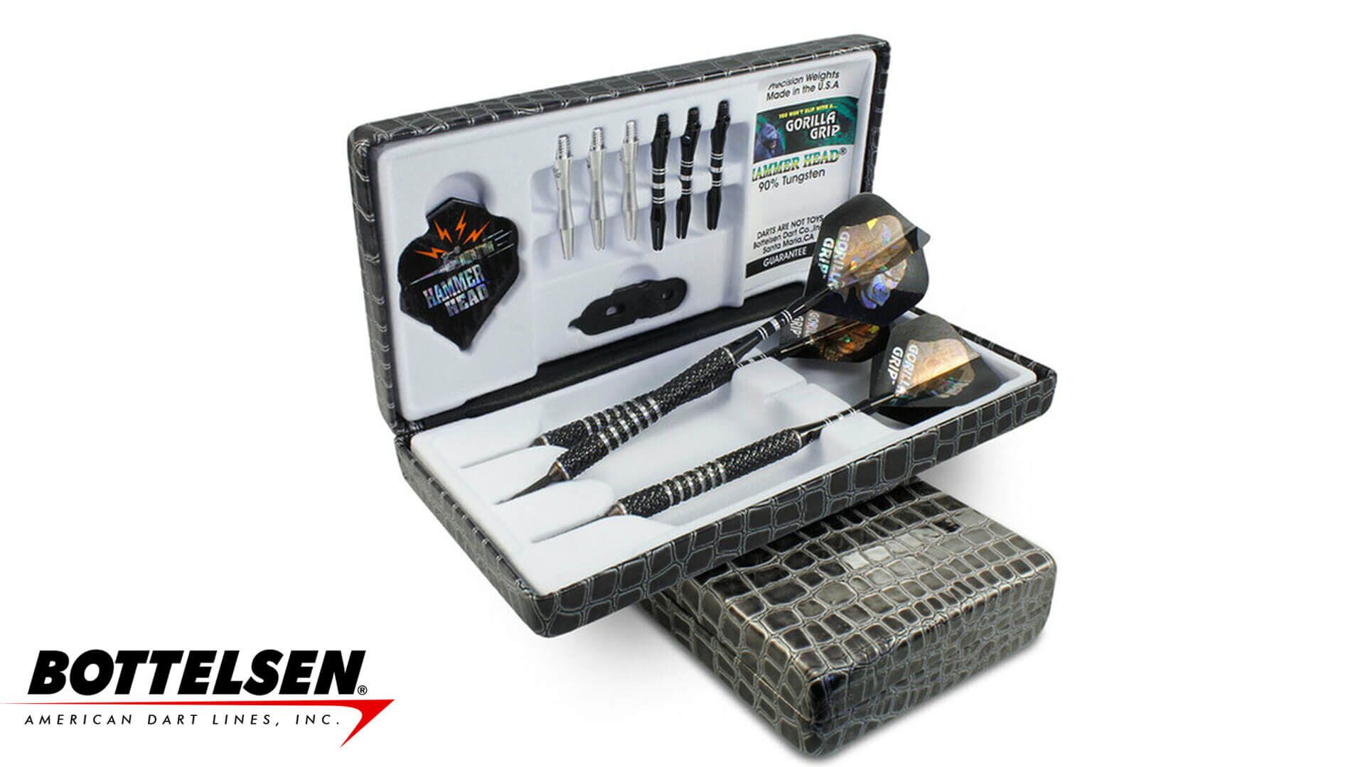 Bottelsen-Hammer-Head-Gorilla-Grip-Steel-Tip-XX9GGBK-Dart-Case Bottelsen-Hammer-Head-Gorilla-Grip-Steel-Tip-XX9GGBK-Dart-Case
