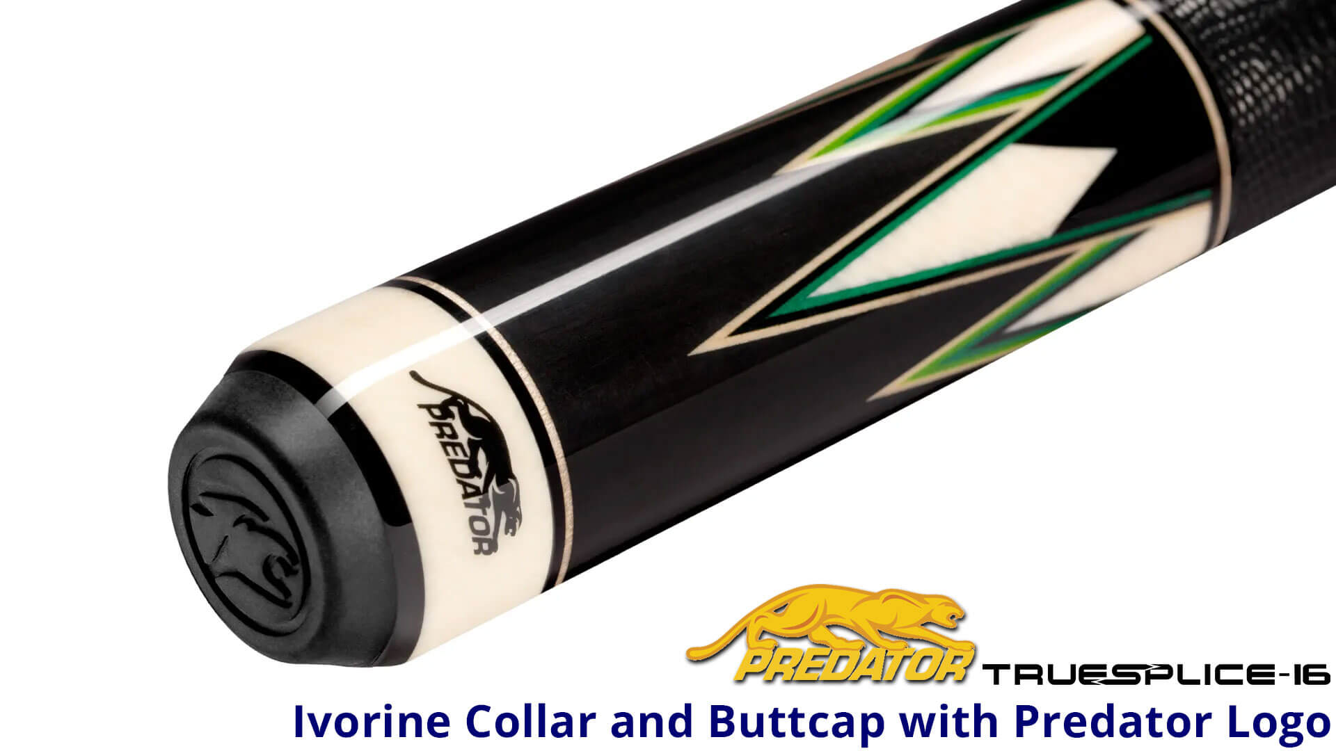 Predator Limited Edition TrueSplice 16 Ebony-2-Generation Leather Wrap Cue – Ivorine Buttcap Predator Limited Edition TrueSplice 16 Ebony-2-Generation Leather Wrap Cue - Ivorine Buttcap for Sale
