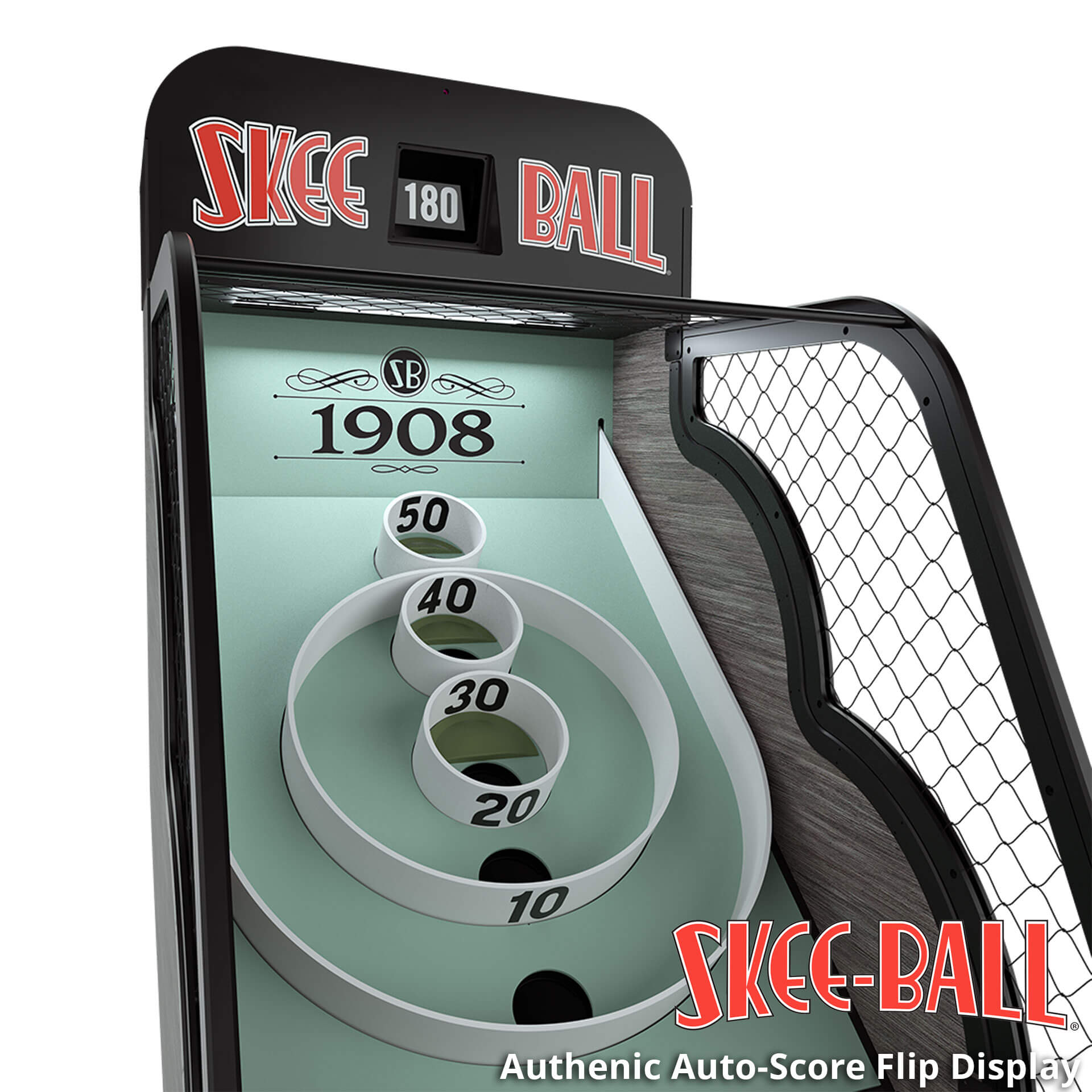 Skee Ball Arcade Machine “1908” – Scoreboard Skee Ball Arcade Machine "1908" for Sale