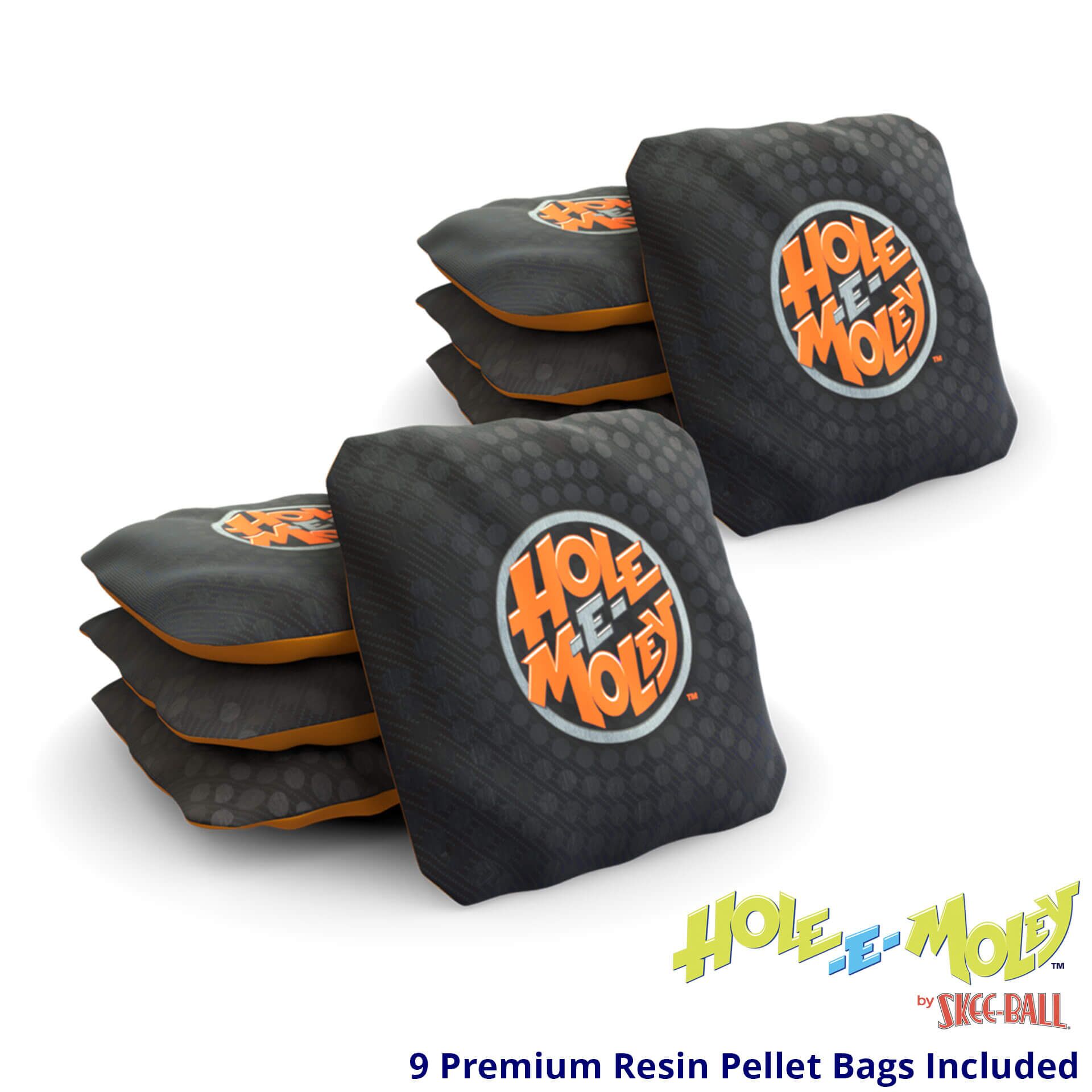 Hole-E-Moley-Carbon-Fiber-BagsHole-E-Moley Cornhole Game – Carbon Fiber Edition – 9 Premium Resin Bags Included Hole-E-Moley Digital Cornhole Game - Carbon Fiber Edition for Sale