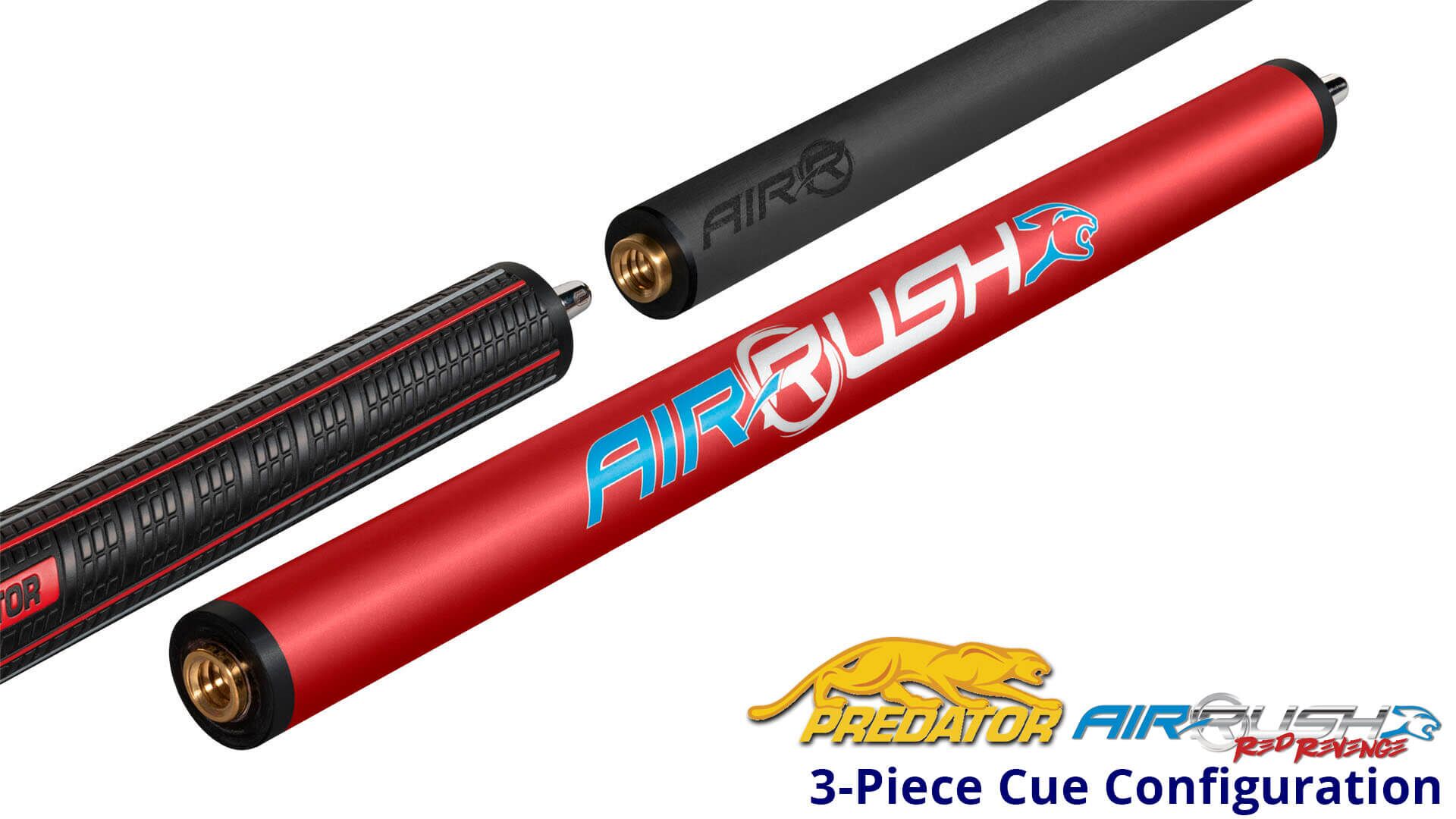 Air-Rush-Jump–Break—Red—Sport-Wrap–3-Piece-Cue Air-Rush-Jump--Break---Red---Sport-Wrap--3-Piece-Cue for sale