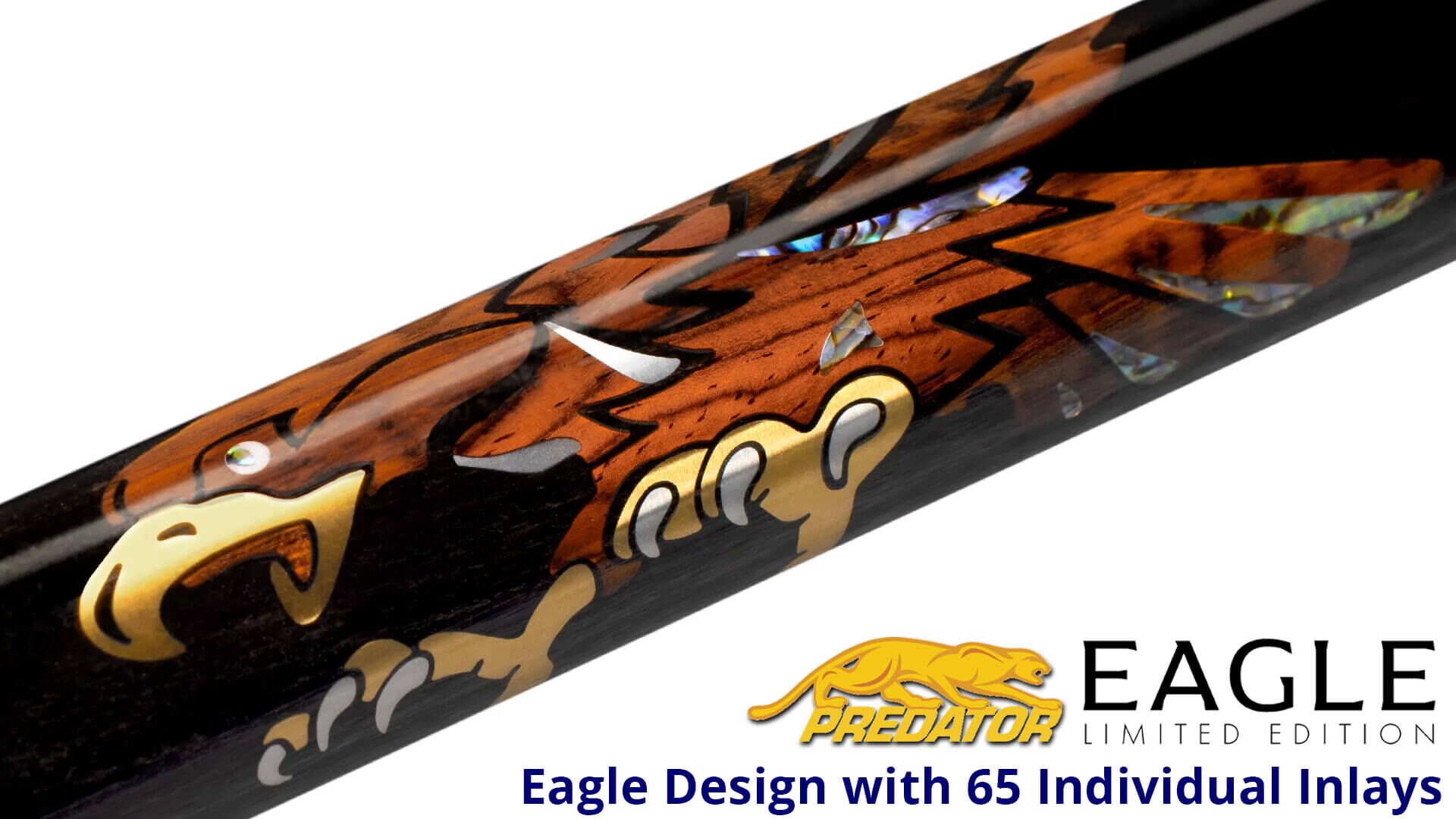 Predator-Eagle-LE-Cue-Ebony-Handle-Detail Predator-Eagle-LE-Cue-Ebony-Handle-Detail