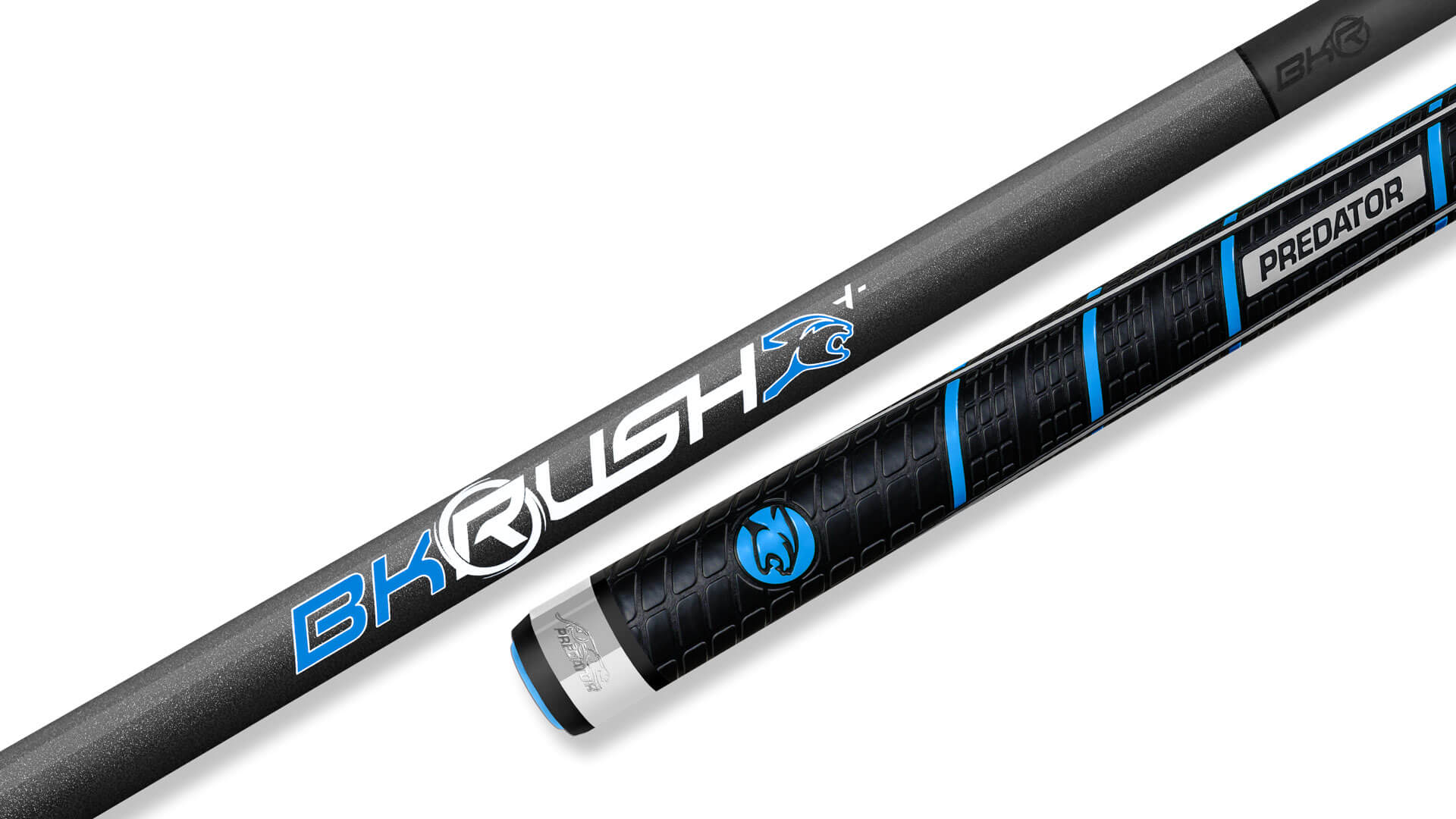 predator-bkrush-plus-tempest-wrap-break-jump-pool-cue Grey Predator Tempest BK Rush Jump/Break Cue - Sports Wrap