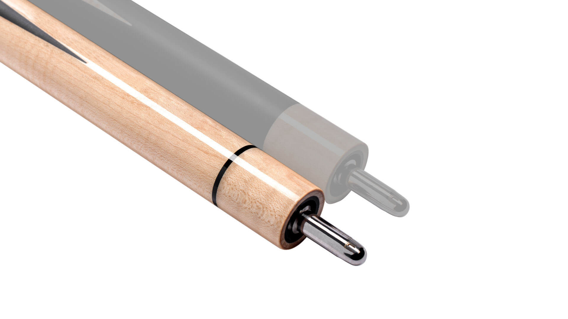 Predator SP2 Revo Curly 2 Joint Natural-wood joint on Predator pool cue