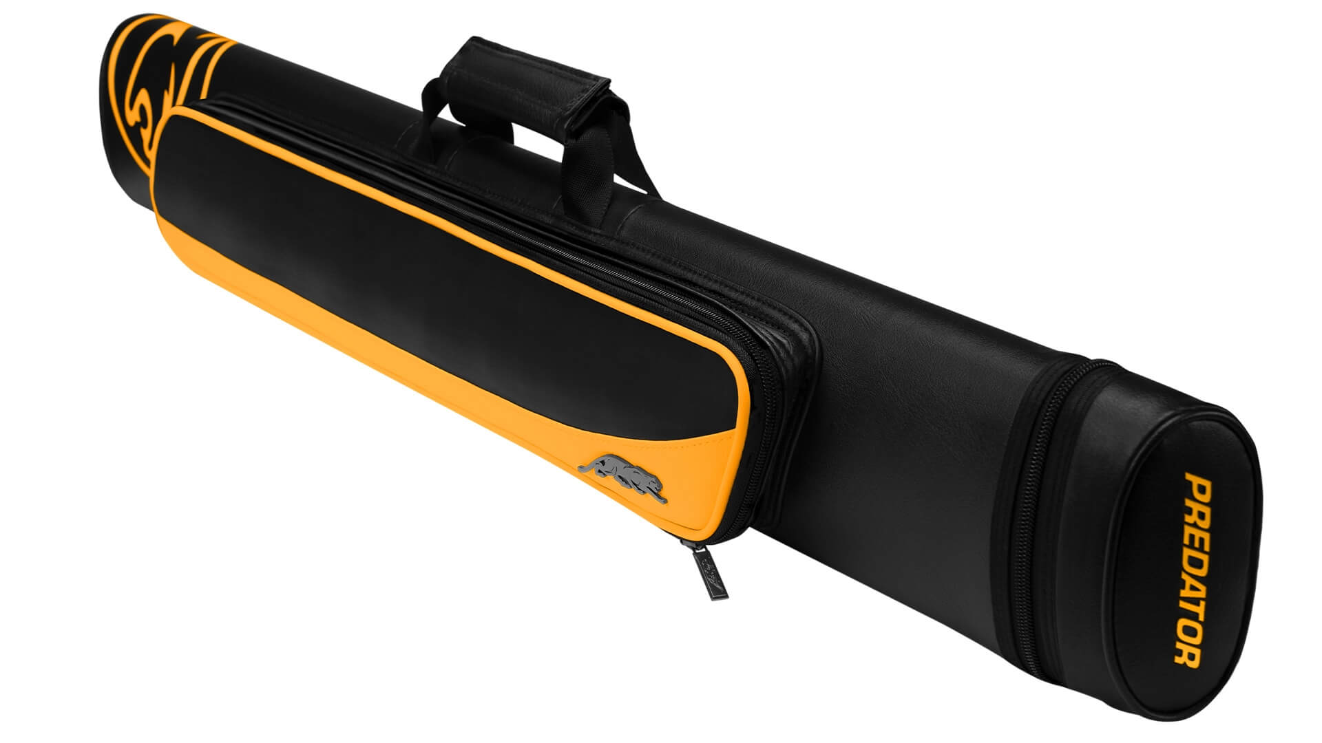 2×4-Predator-Roadline-Hard-Cue-Case-Yellow-Black-Color-Top-Side-View-Front