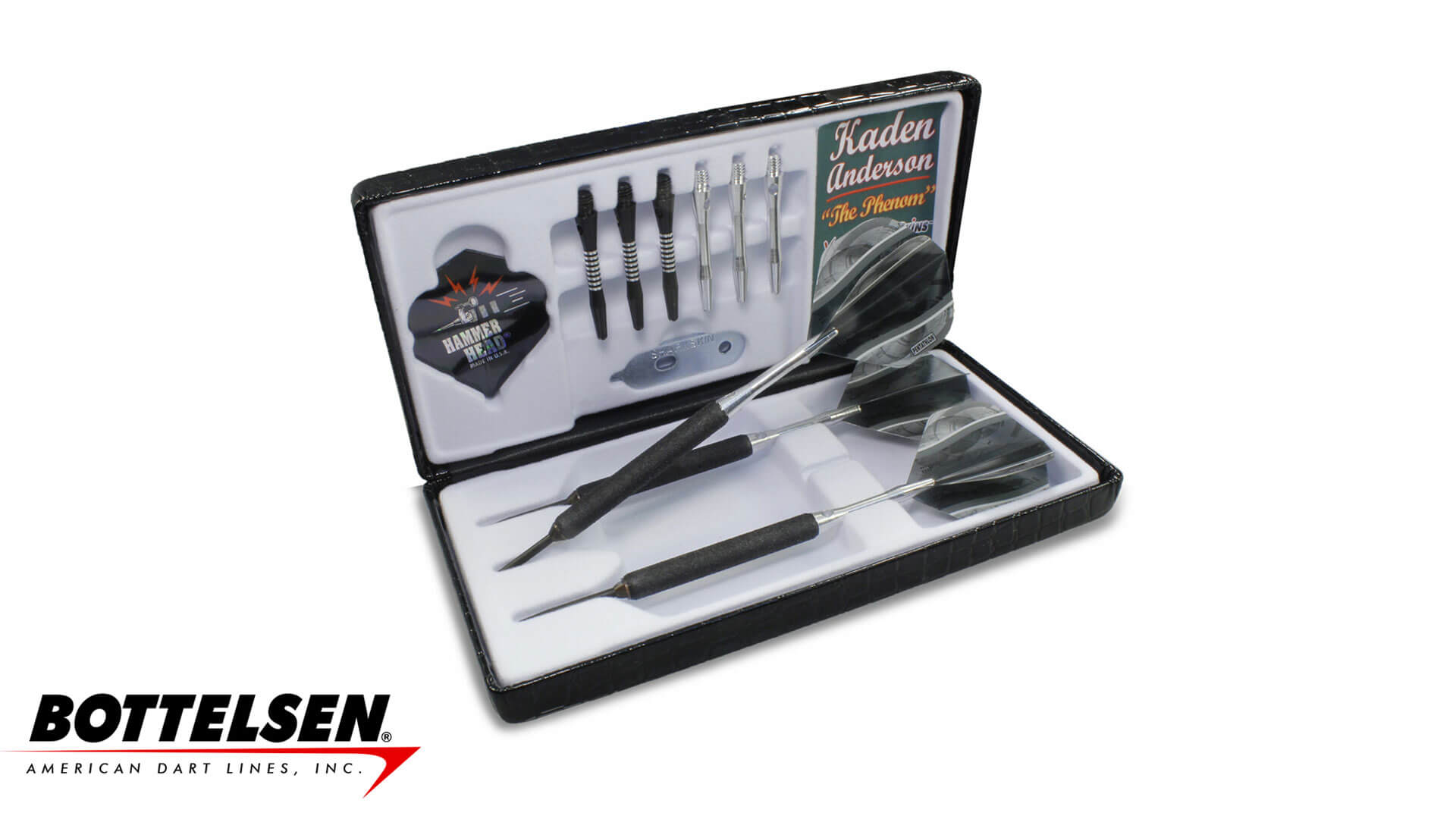 Bottelsen-Hammer-Head-Kaden-Anderson-Signature-Xtreme-Shark-Skins-Steel-Tip-Black-Dart-Case Bottelsen-Hammer-Head-Kaden-Anderson-Signature-Xtreme-Shark-Skins-Steel-Tip-Black-Dart-Case