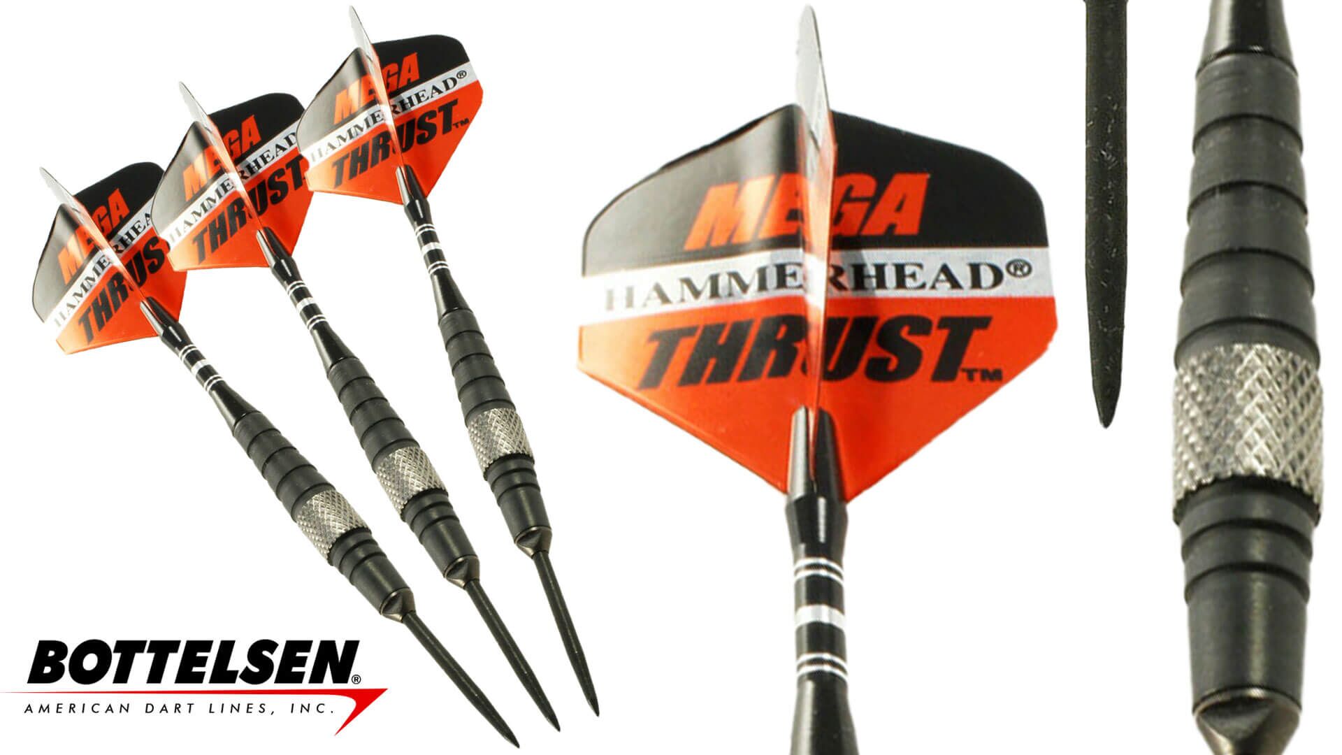 Bottelsen-Hammer-Head-Mega-Thrust-Steel-Tip-XXM52BK-Dart-Set Bottelsen-Hammer-Head-Mega-Thrust-Steel-Tip-XXM52BK-Dart-Set