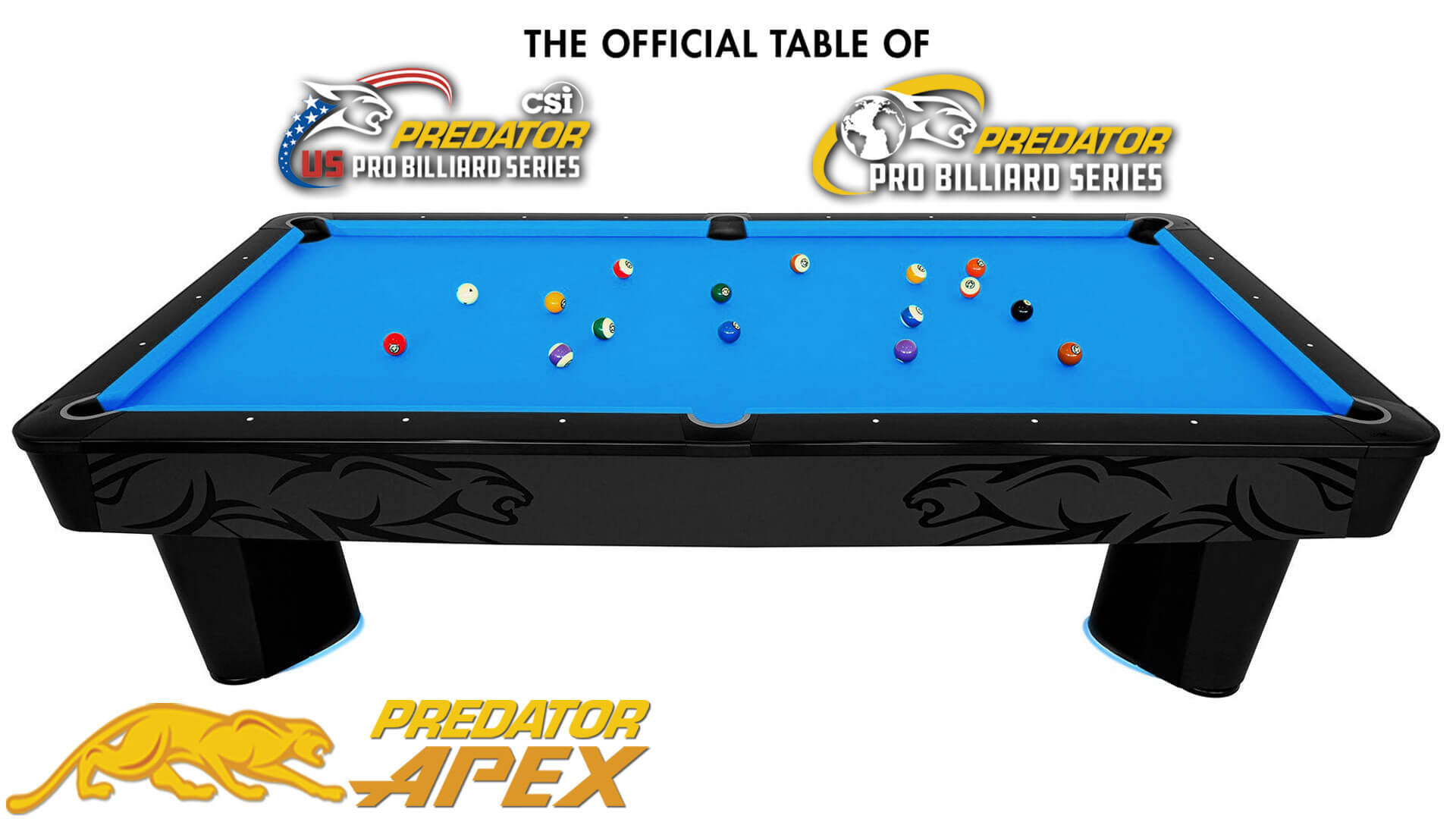 Predator Apex – Pool Table – 9 ft – 02 – Long Side – 06-Tournament-Blue-117 Predator Apex - Pool Table - 9 ft - 02 - Long Side - 06-Tournament-Blue-117