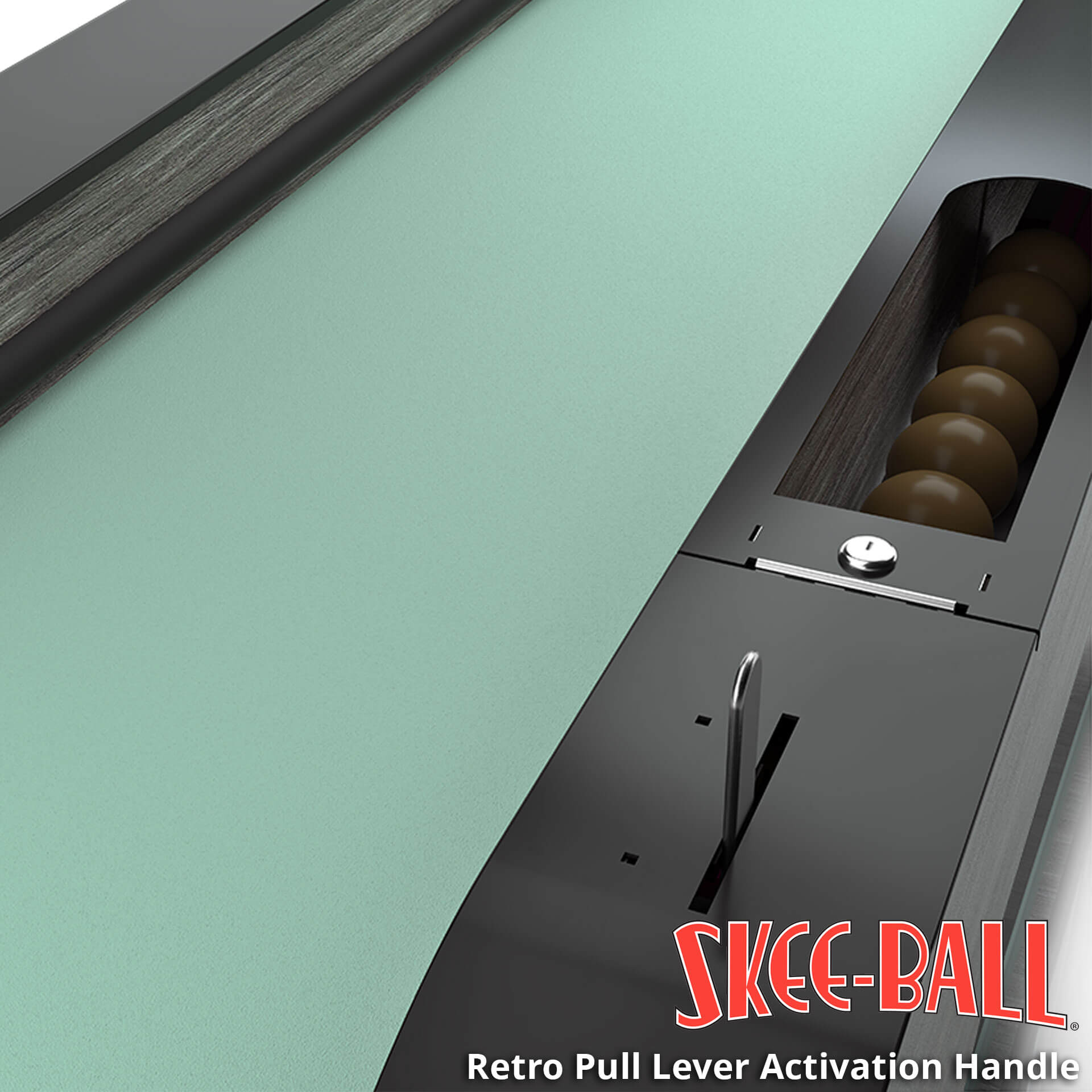 Skee Ball Arcade Machine “1908” – Activation Handle Skee Ball Arcade Machine "1908" for Sale