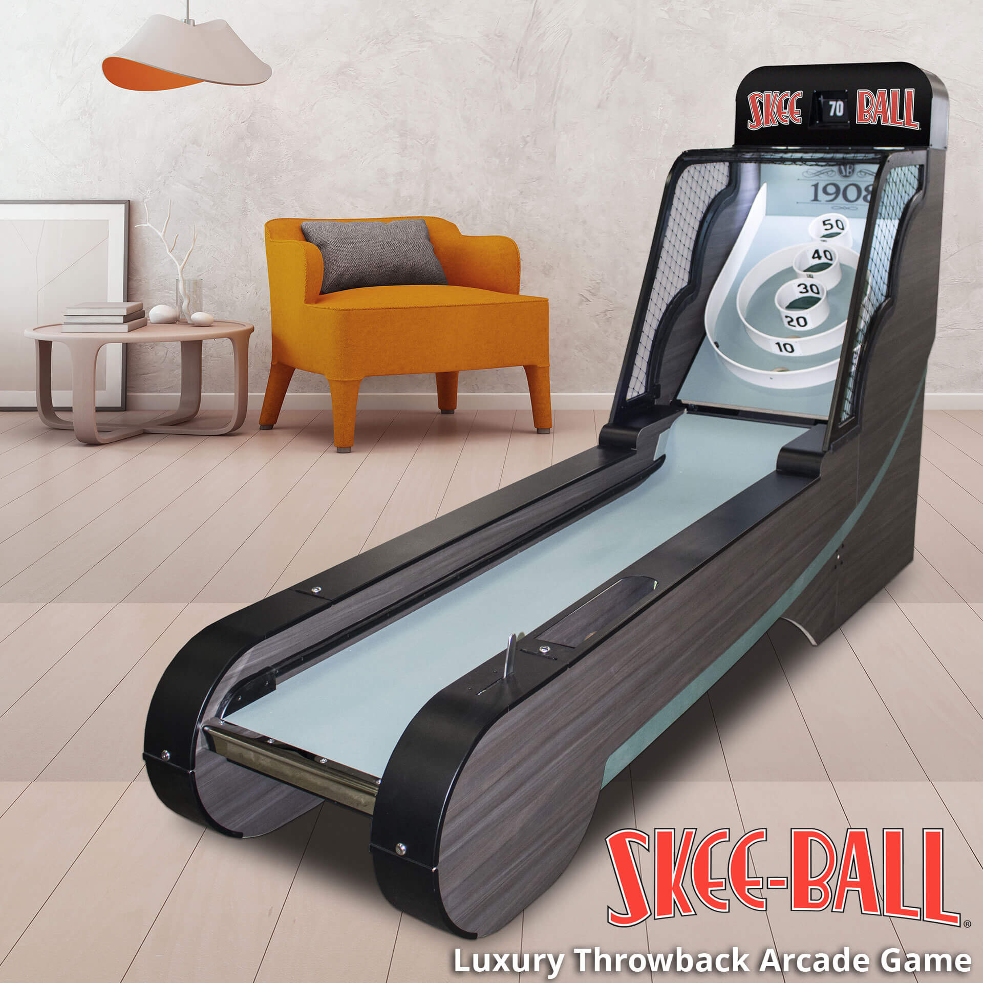 Skee-Ball Arcade Machine “1908” – Luxury Throwback Arcade Game Skee-Ball Arcade Machine "1908" for Sale