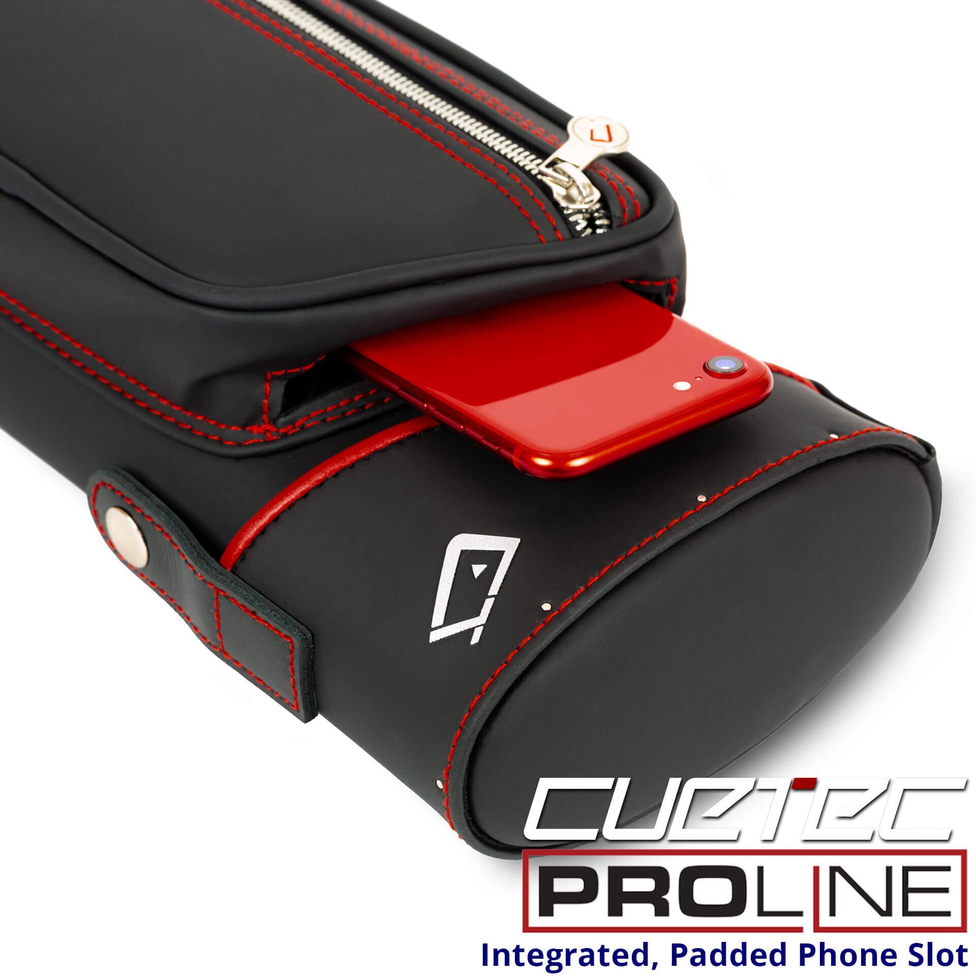 CT-ProLine-2X4-Hard-Case-95-750-Mobile-Pocket Cuetec Cue Case - Pro-Line - 2x4 - Hard Case - Integrated Phone Pocket - For Sale