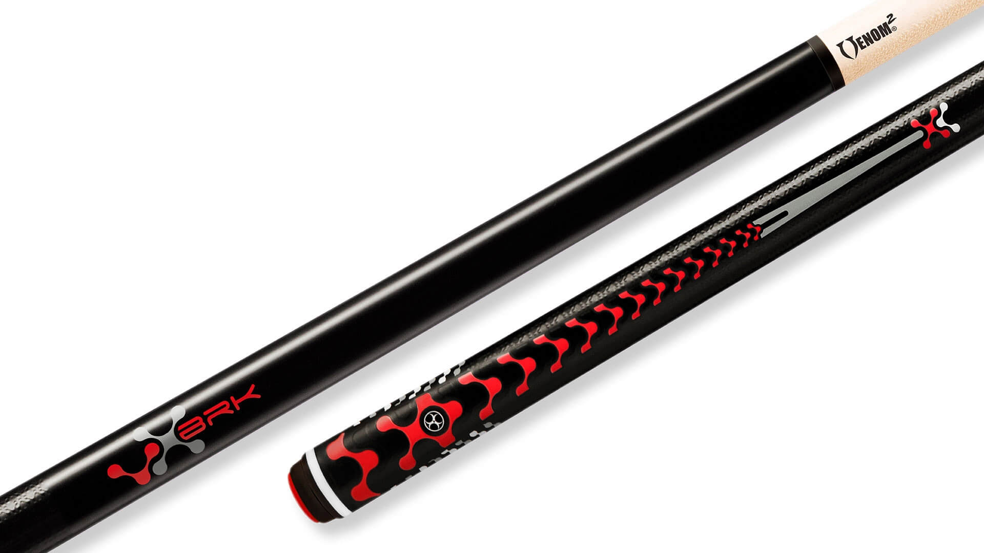 Poison - Break Cue Black Red Textured Grip - VX5 BRK • Billiards