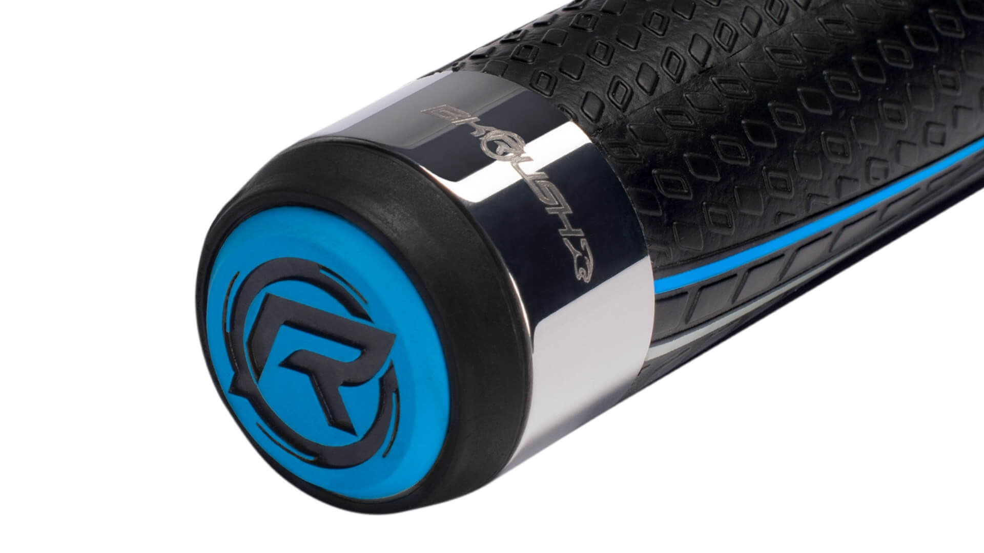 Predator – BK Rush “Blue Streak” Break Cue – Butt Detail Predator - BK Rush "Blue Streak" Break Cue - Butt Detail