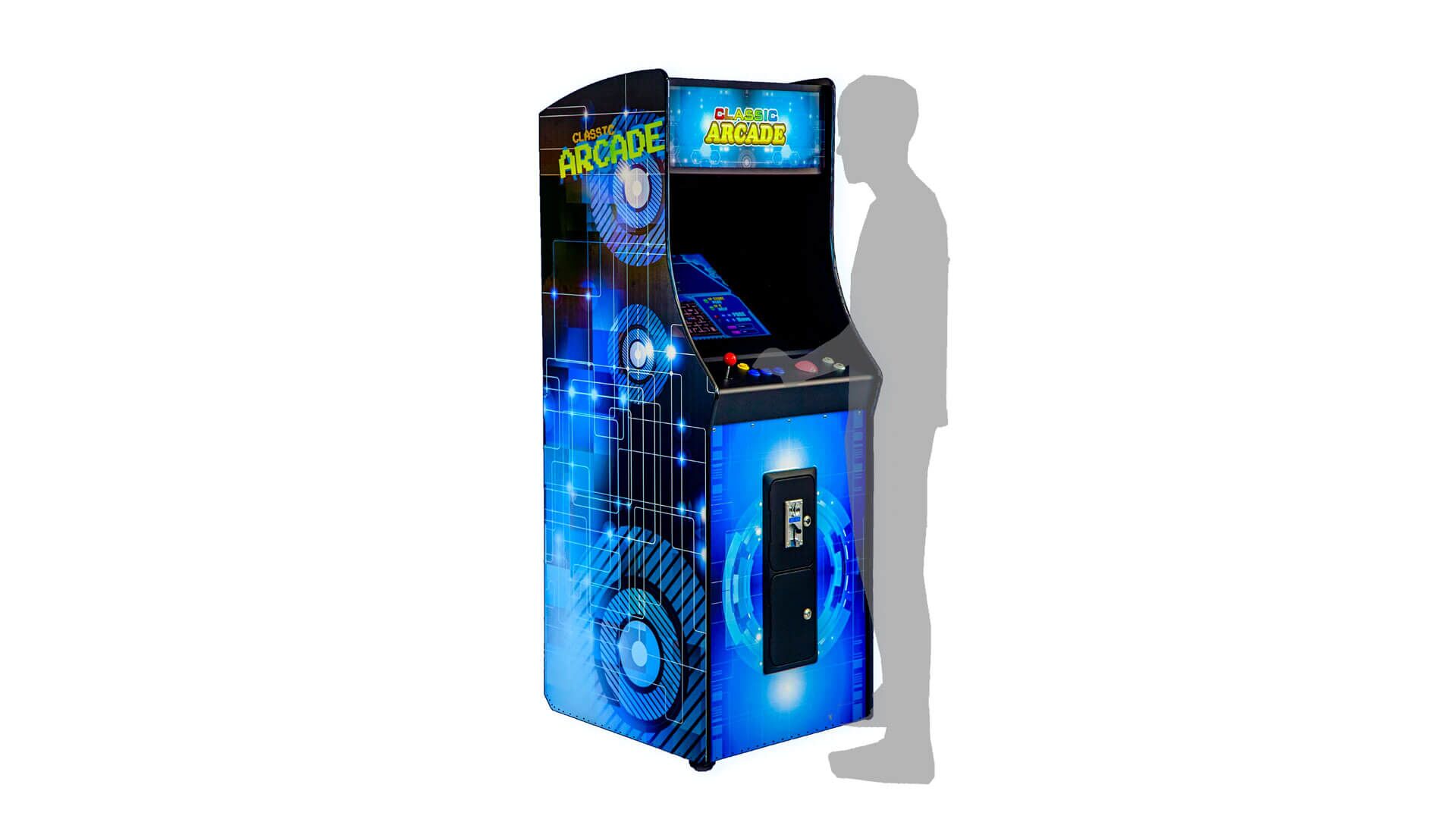 1 Player Arcade Cabinet Trackball Scale Stand-Ins 1 Player Arcade Cabinet Trackball Scale Stand-Ins