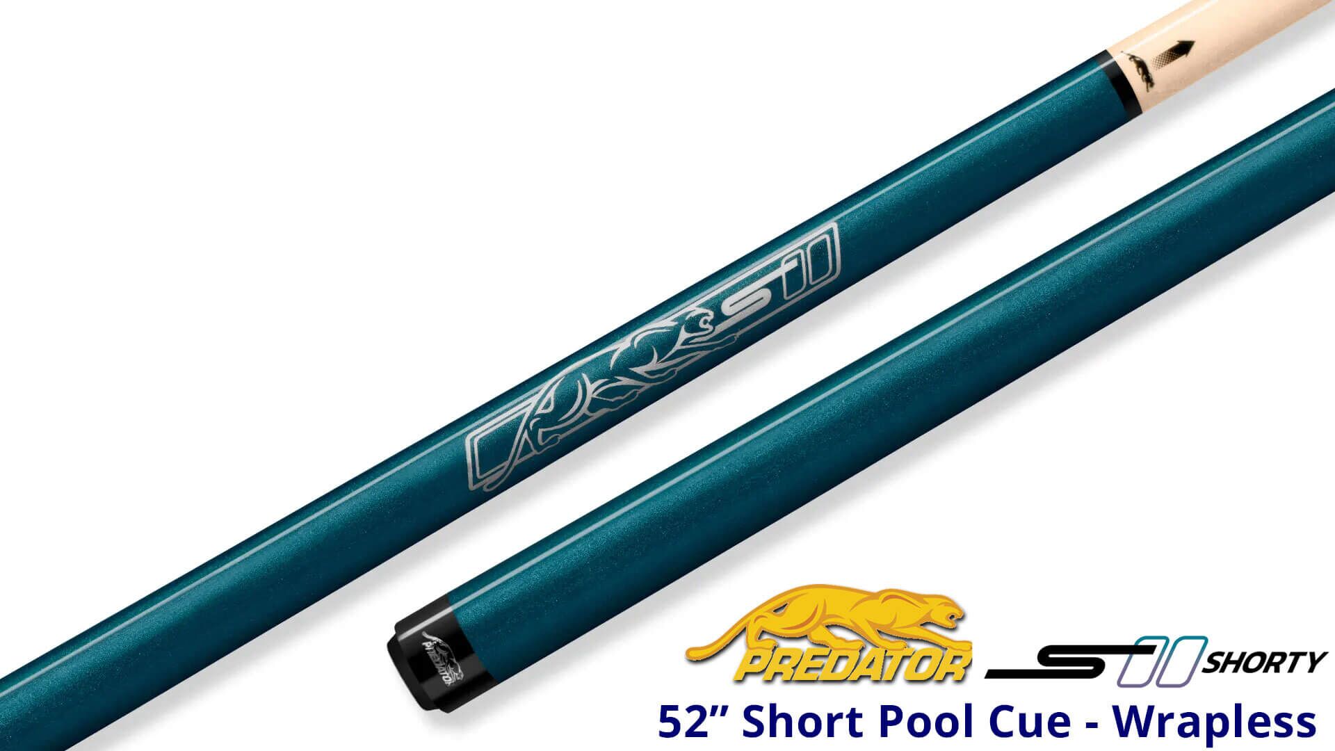Predator-S-II-Shorty—52′-Short-Pool-Cue—Blue-Wrapless Predator-S-II-Shorty---52'-Short-Pool-Cue---Blue-Wrapless-for-Sale