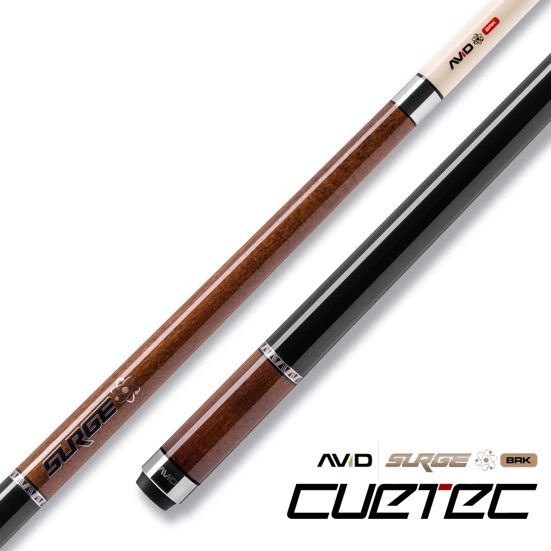 23-CT-AVID-SURGE-BRK-BROWN-95-332NW-MAIN Cuetec Cues AVID Surge Break Pool Cue - Brown