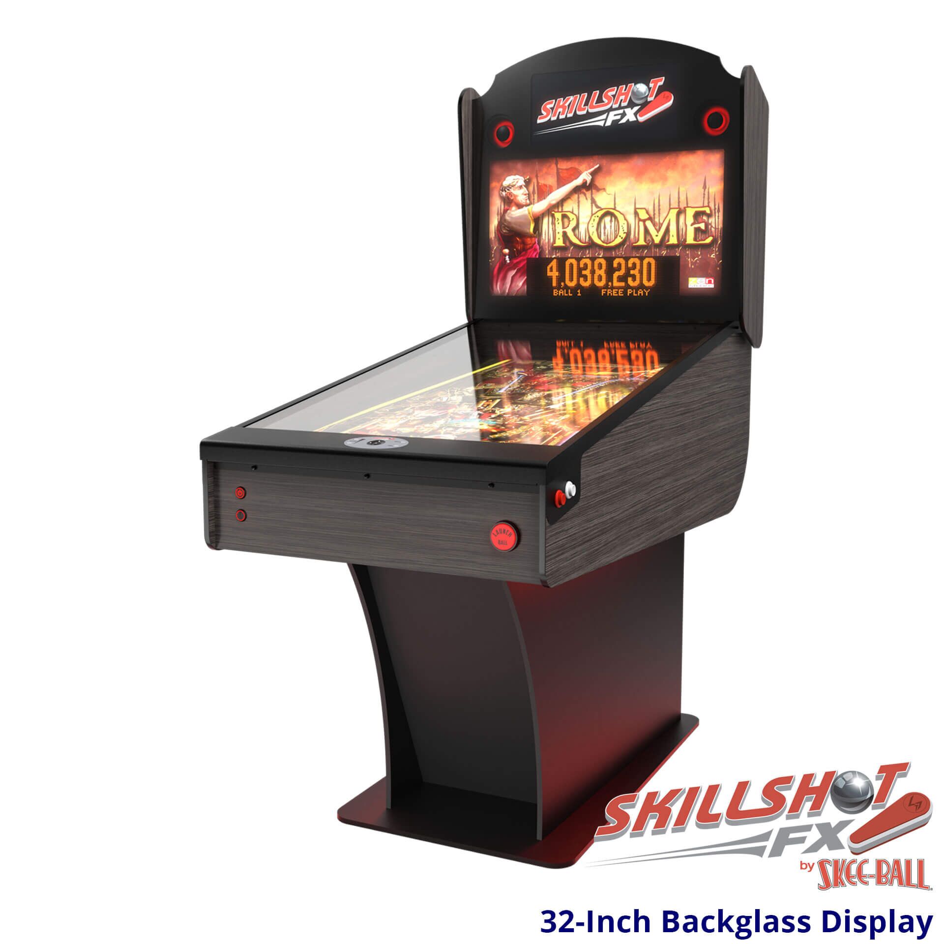 Skillshot FX Virtual Pinball Machine – 32-Inch Backglass Display Skillshot FX Virtual Pinball Machine for Sale