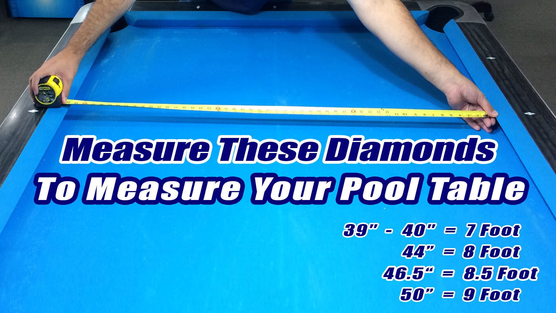 How To Measure a Pool Table • Billiards Direct