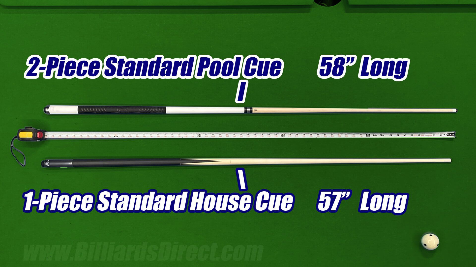 What Is A Standard Pool Cue Length? • Billiards Direct