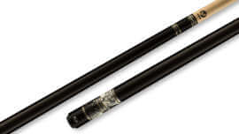 Viking - Pool Cue Northwoods Maple Black Wrapless - B3301