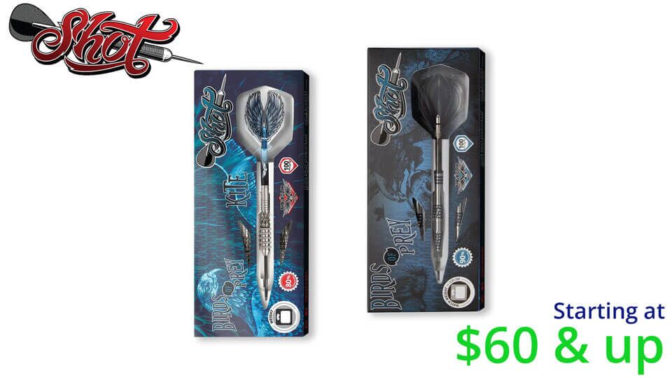 Shot - "Birds of Prey" Series - Steel Tip Darts for Sale