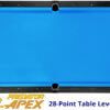 Predator Apex - Pool Table - 9 ft - 04 - Play Surface - Overhead - 06-Tournament-Blue-117