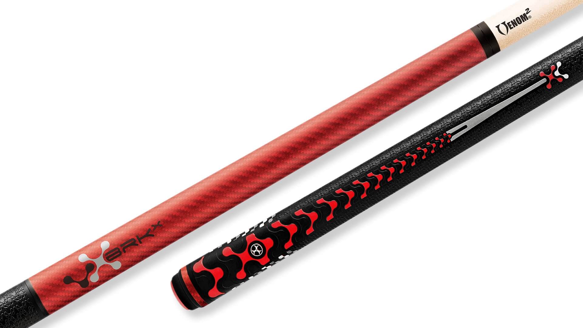 ビリヤード POISON Break Cue Poison - Jump / Break Cue Red Sport Grip - VX5 BRK-X RED