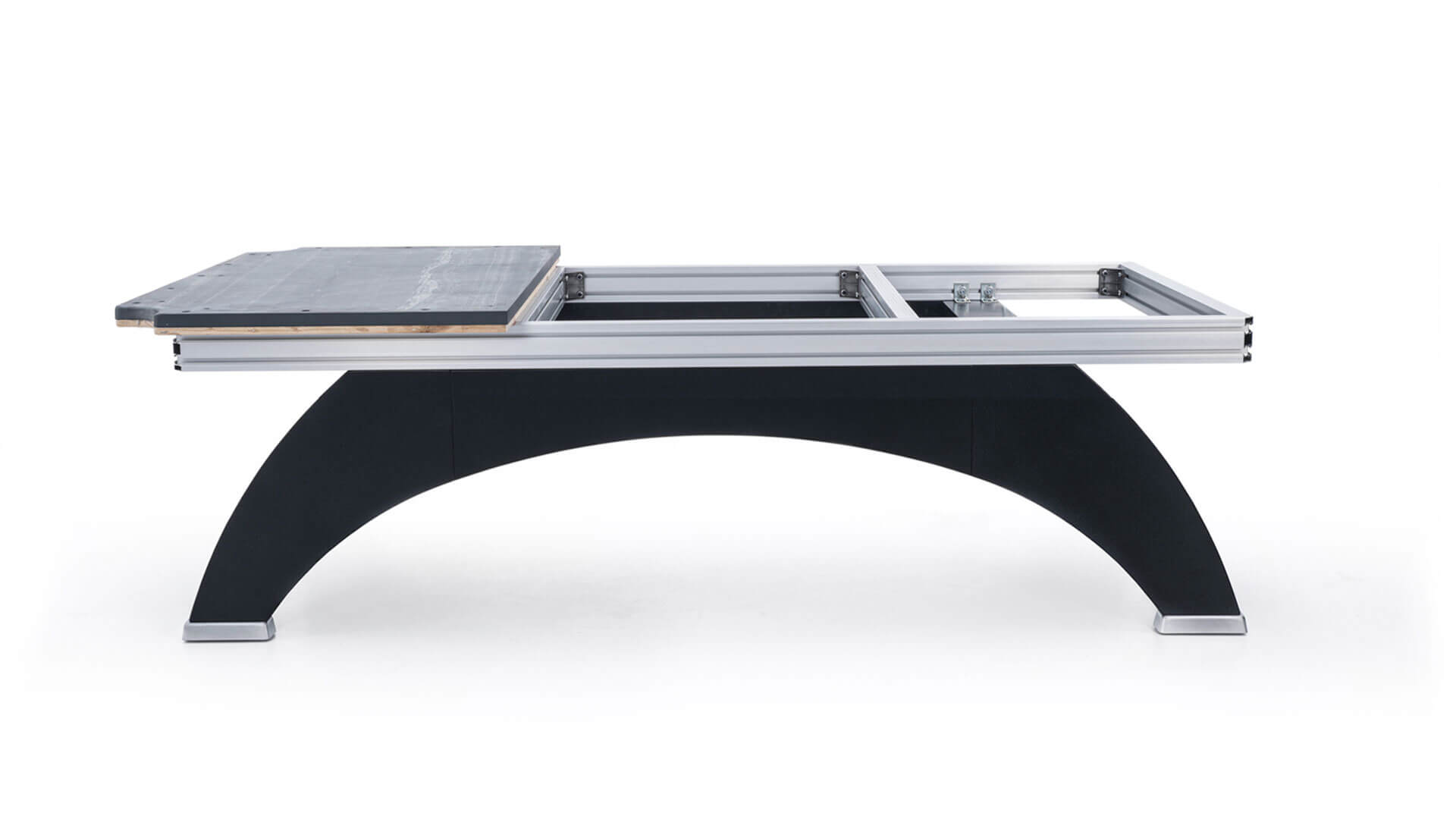 Rasson-OX-Black-Pool-Table-Long-Side-Assembly-1-Tournament-Blue-Felt