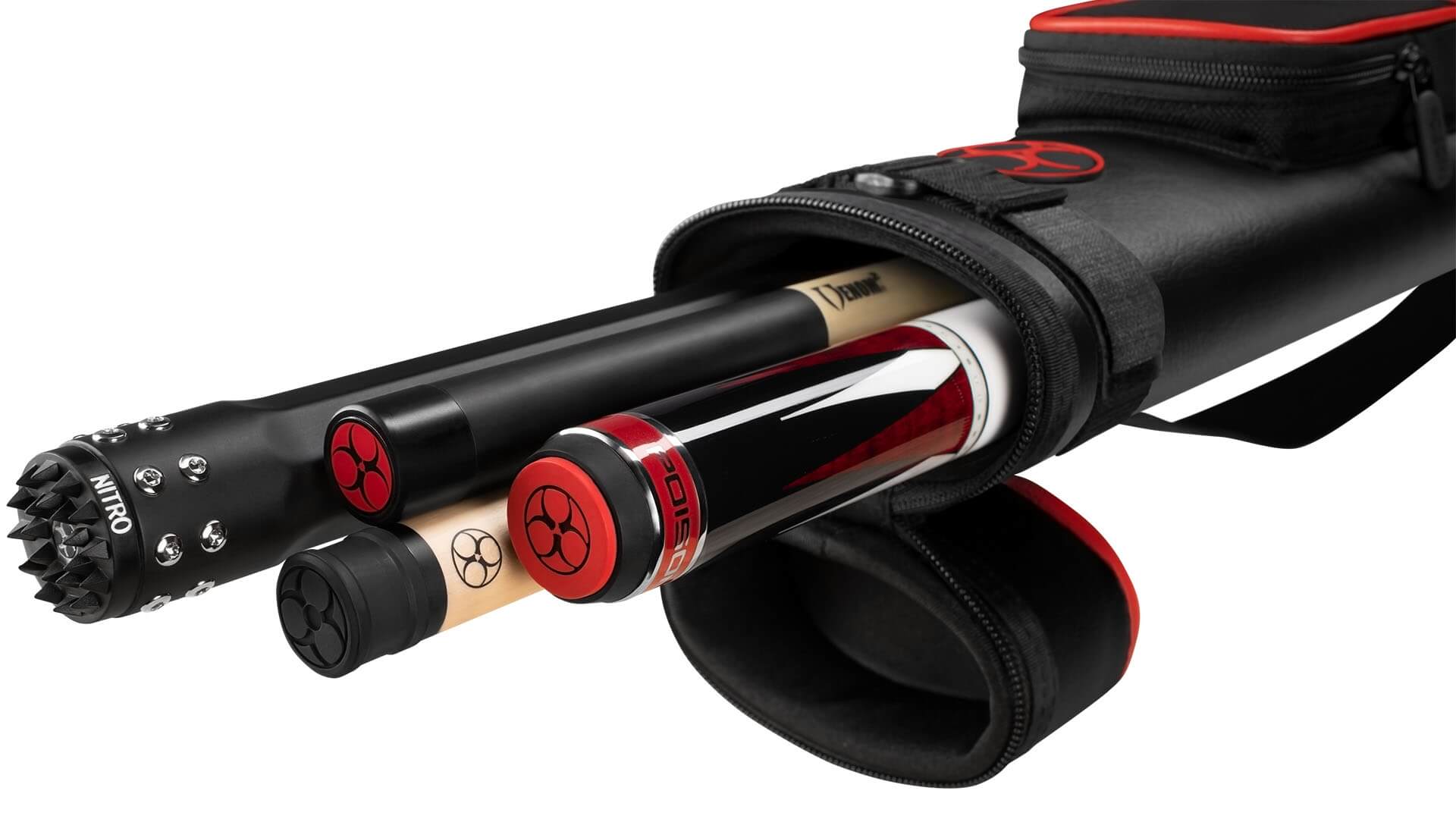 Poison Armor 2×2 Black Red Hard Case – Cues and Butts Poison Armor 2x2 Black Red Hard Case - Cues and Butts-For-Sale