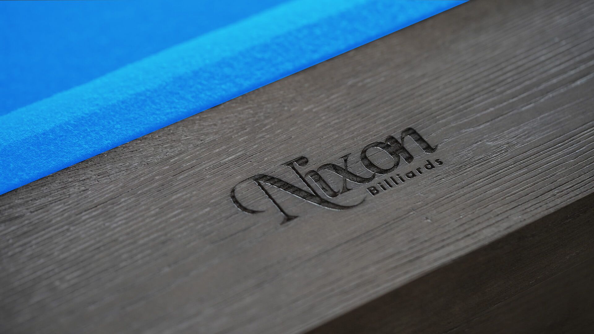 Nixon-Bryant-Greyson-Wood-Pool-Table-Nixon-Logo-Tournament-Blue-Felt