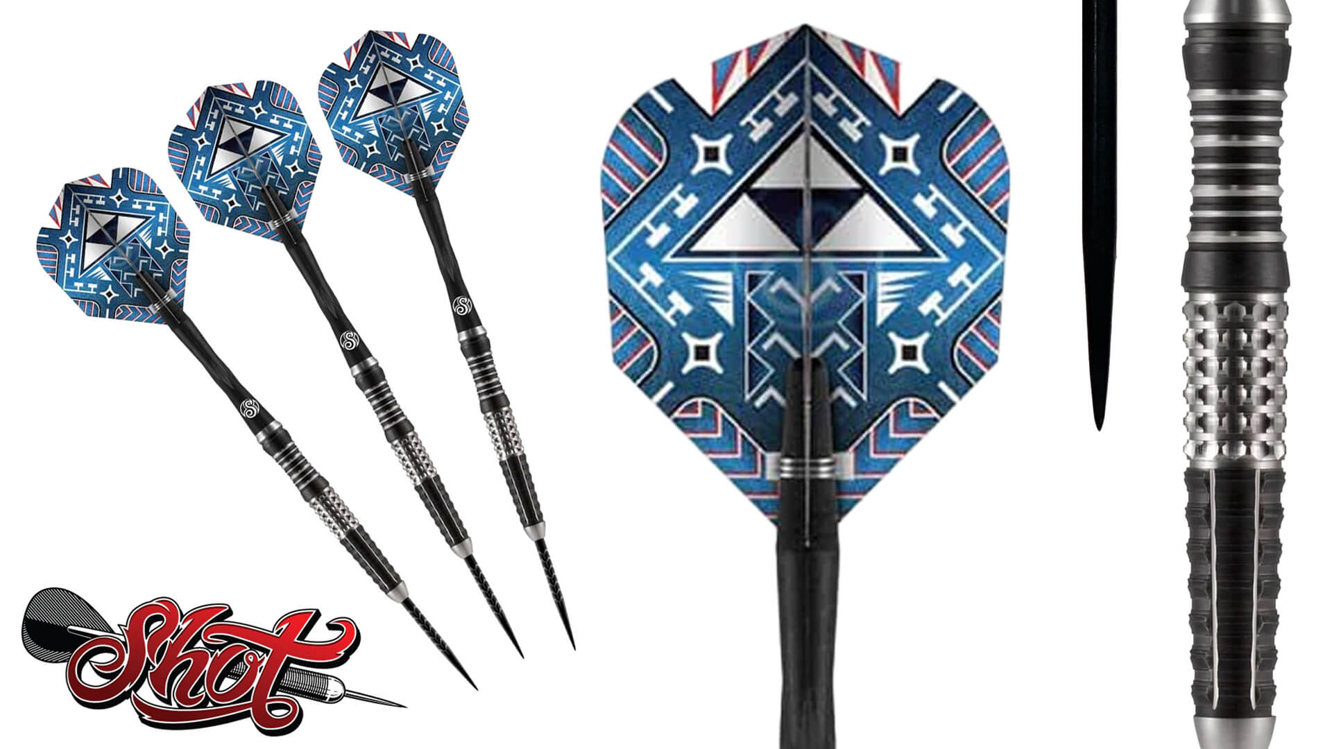 Shot-Tribal-Weapon-KOA-Steel-Tip-Dart-Set Shot-Tribal-Weapon-KOA-Steel-Tip-Dart-Set