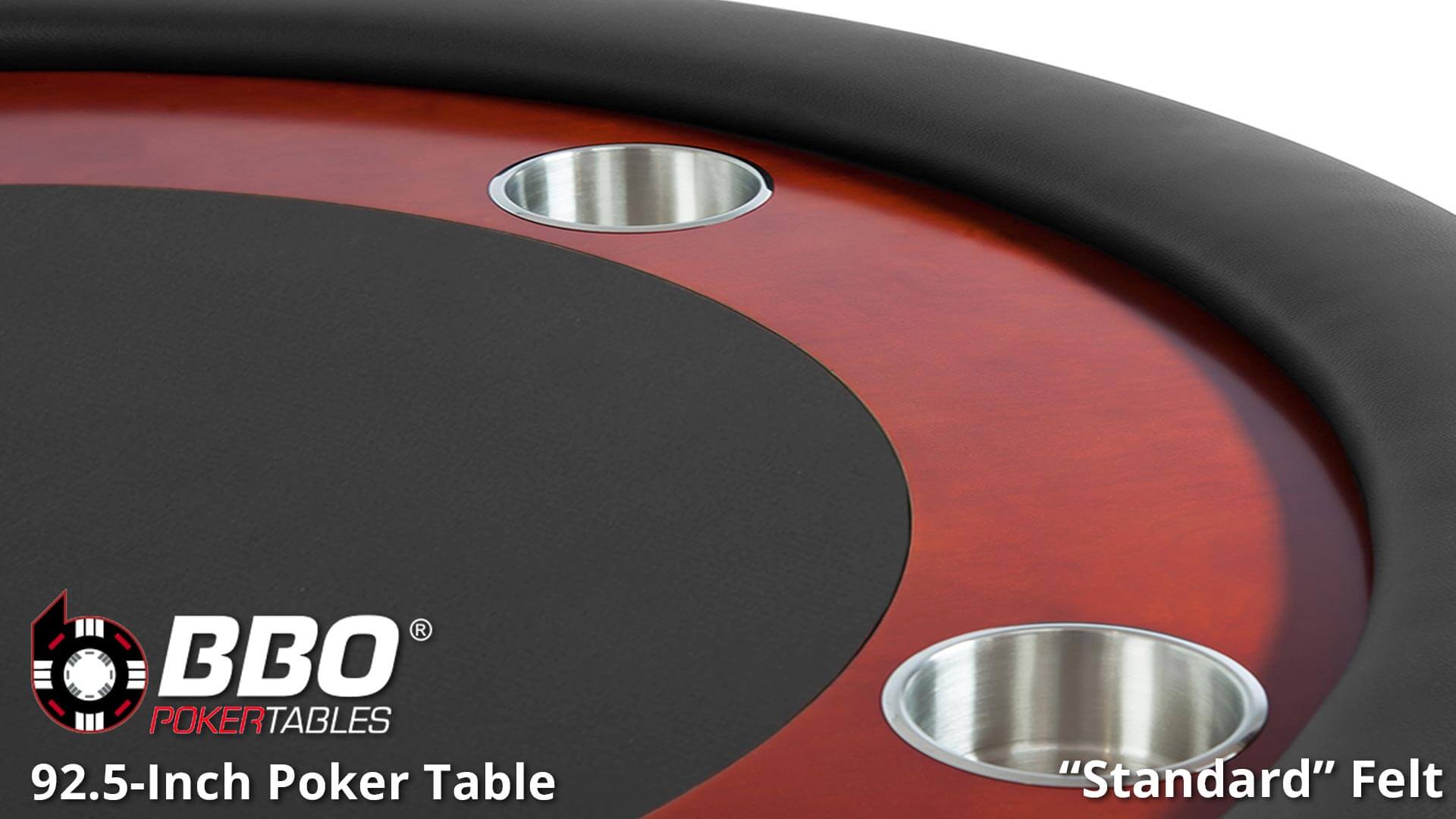 BBO---Poker-Table---Rockwell---Table---Close-Up---Cup-Holder---Standard-Felt---Black BBO---Poker-Table---Rockwell---Table---Close-Up---Cup-Holder---Standard-Felt---Black