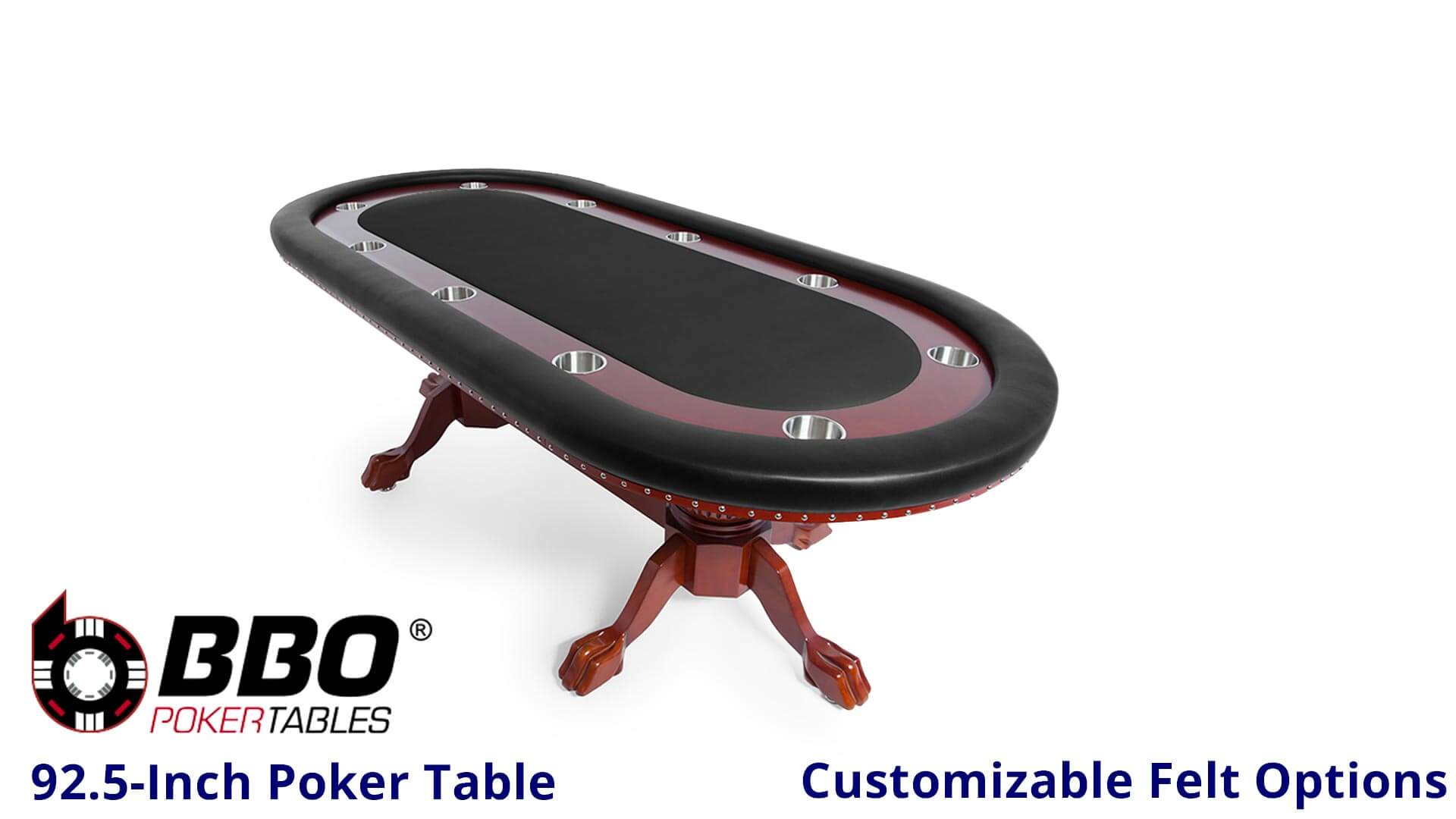 BBO—Poker-Table—Rockwell—Table—Standard-Felt—Black BBO---Poker-Table---Rockwell---Table---Standard-Felt---Black