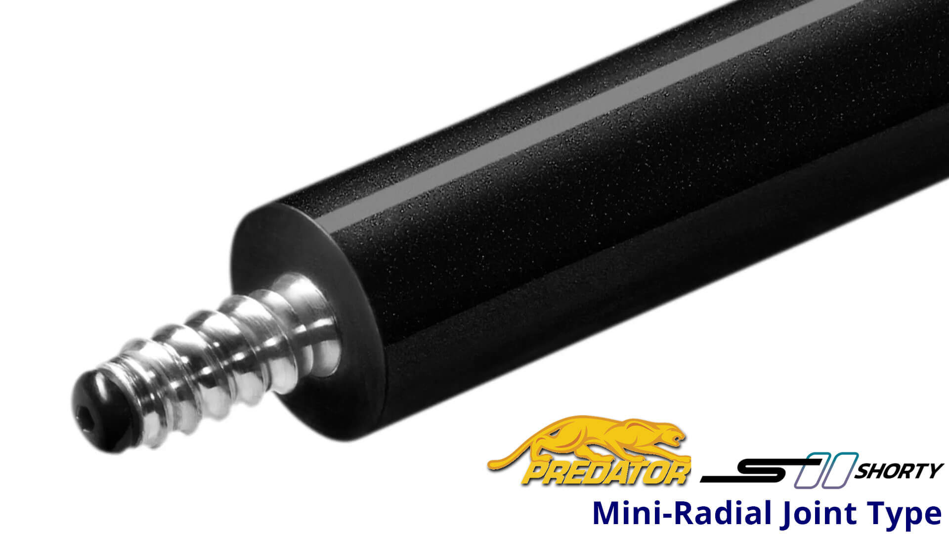 Predator-S-II-Shorty—52′-Short-Pool-Cue—Black-with-Sport-Wrap-Mini-Radial-Joint-Type Predator-S-II-Shorty---52'-Short-Pool-Cue---Black-with-Sport-Wrap-Mini-Radial-Joint-Type-for-Sale