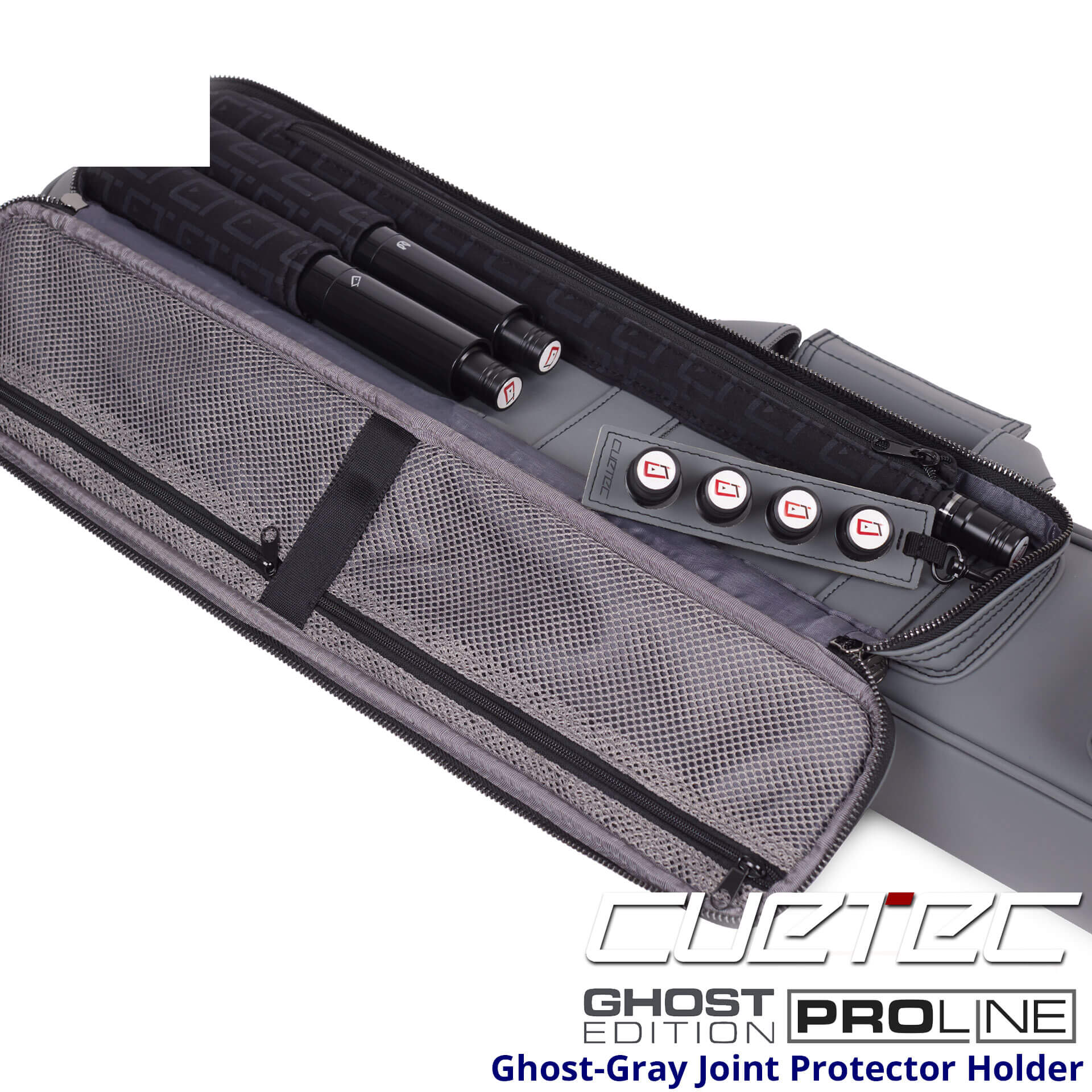 Cuetec Cue Case Pro-Line – 4×8 – Soft Case – Ghost-Edition – Joint Protector Holder Cuetec Cue Case Pro-Line - 4x8 - Soft Case - Ghost-Edition - Joint Protector Holder for sale