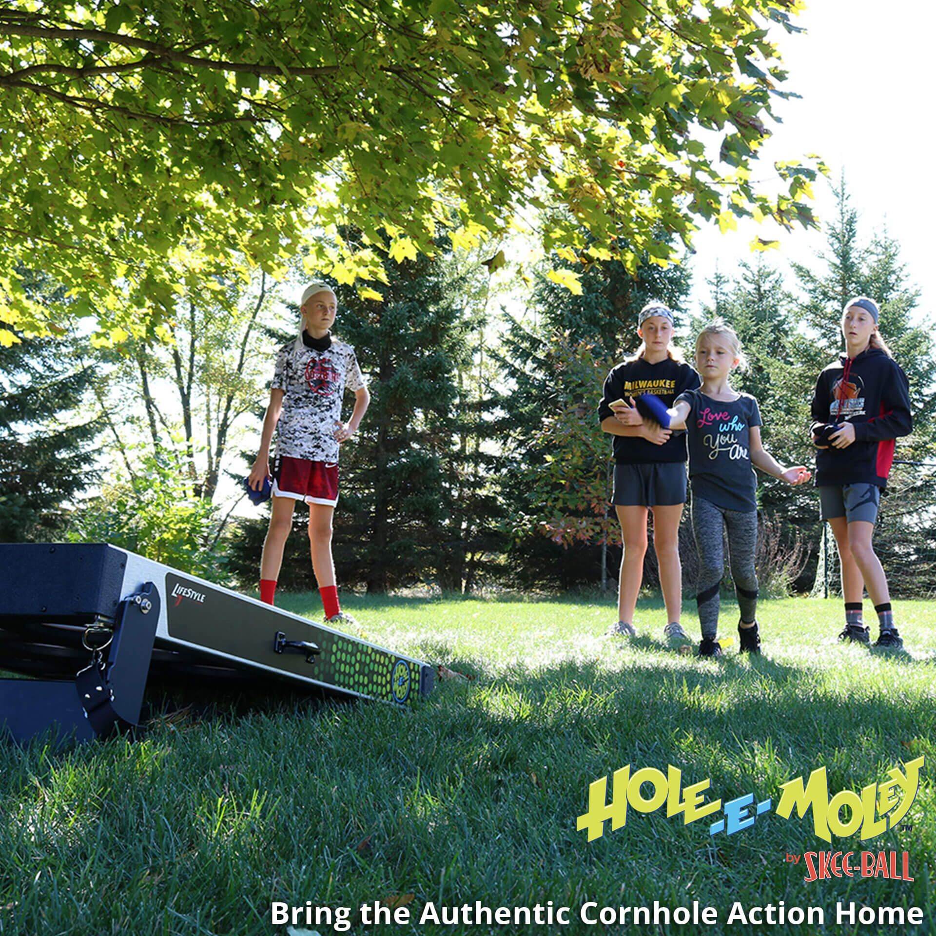 Hole-E-Moley Cornhole Game – Bring the Authentic Cornhole Action Home Hole-E-Moley Cornhole Game for Sale