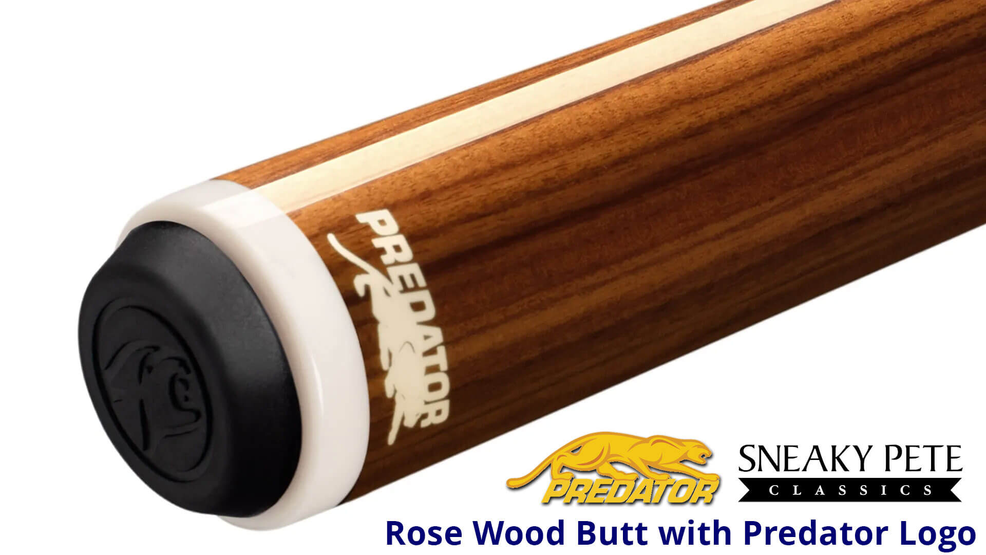 Predator – Sneaky Pete Pool Cue – 8-Point Rosewood – Linen Wrap