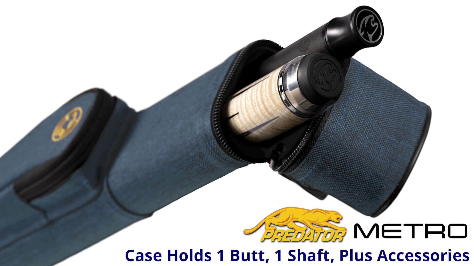 Predator Pool Cue Case - Metro - 1x1 - Hard - Blue - Open for Sale Predator Pool Cue Case - Metro - 1x1 - Hard - Blue - Open for Sale