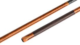 Lucasi - Antique Curly Maple Pool Cue Blue Wrapless - LZC19