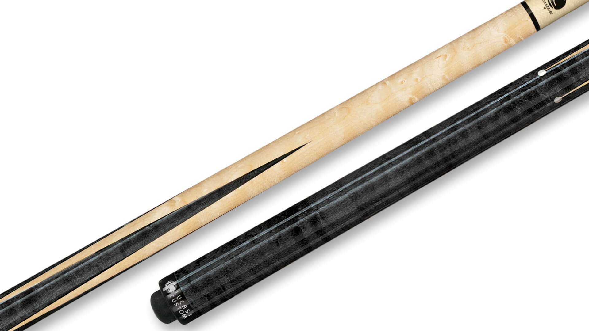 Lucasi - Sneaky-Pete Pool Cue Grey Birdseye Wrapless - LZ2000SPG - Image 1