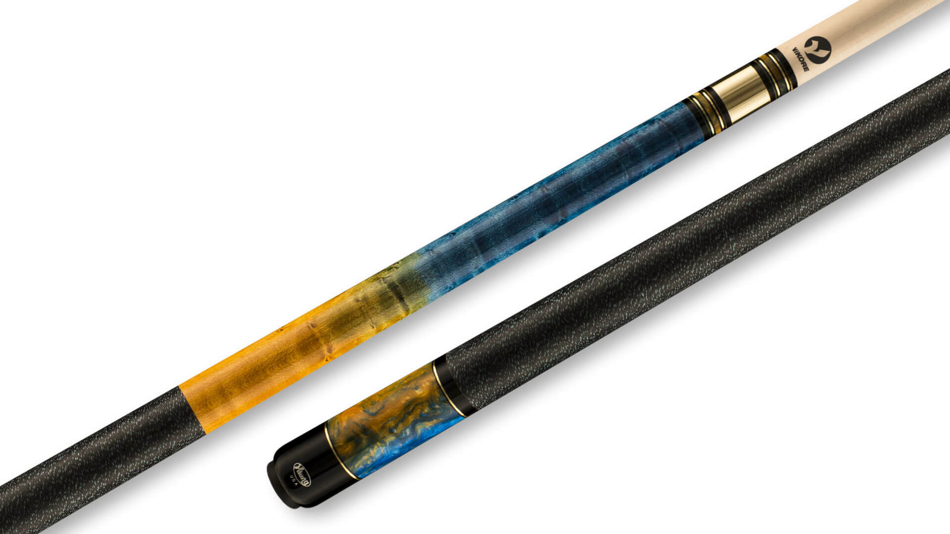 Viking - Pool Cue Ocean Glow Birdseye Maple Irish-Linen Wrap - B3421 - Image 1