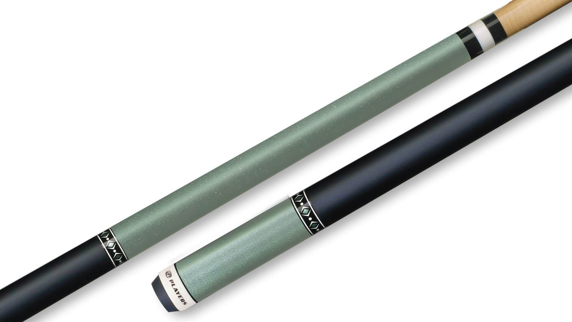 Players - Metallic Green Pool Cue Synthetic Wrap - C604 - Image 1